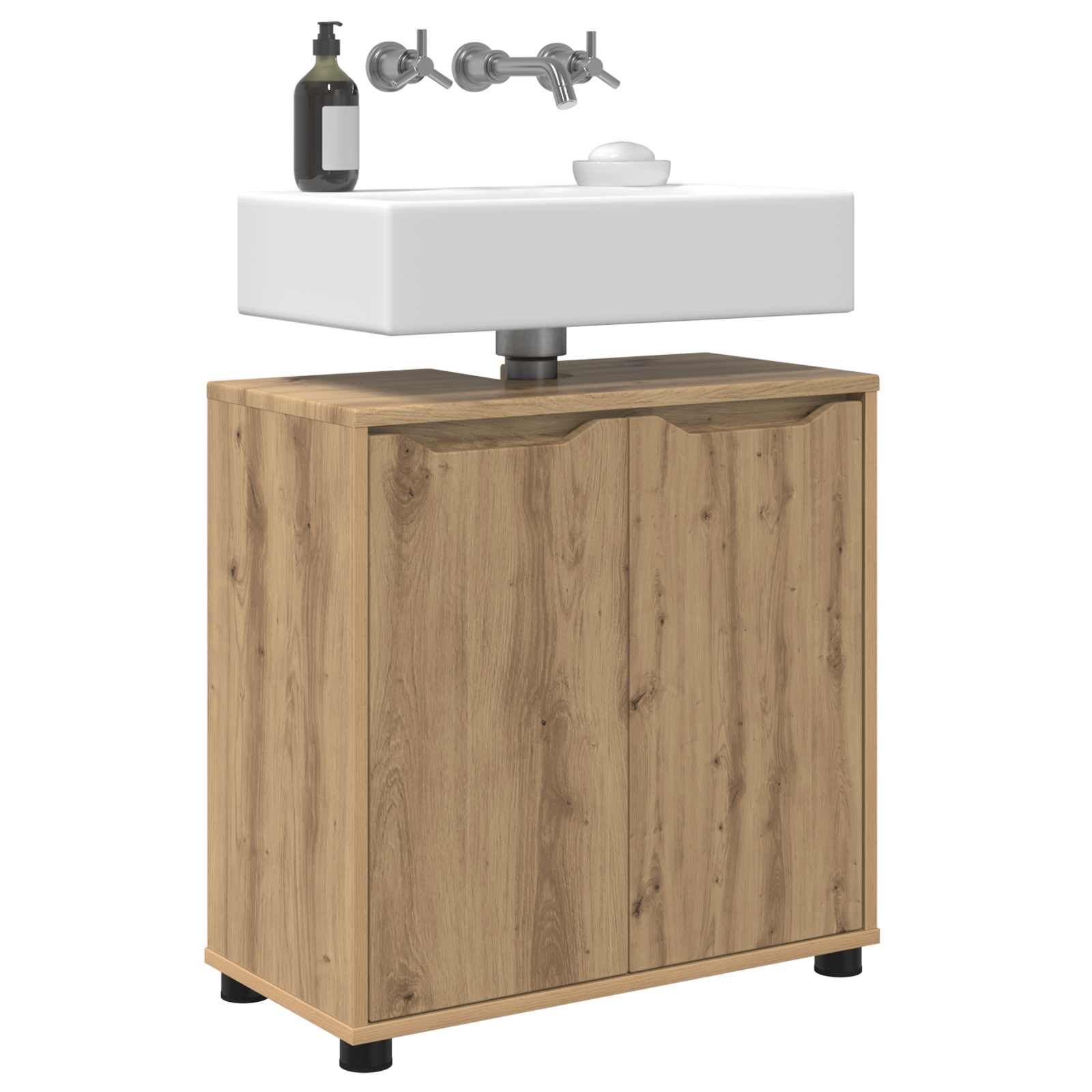 Vonios kriauklės cabinetas Amatininkų ąžuolas 60 x 30 x 60 cm