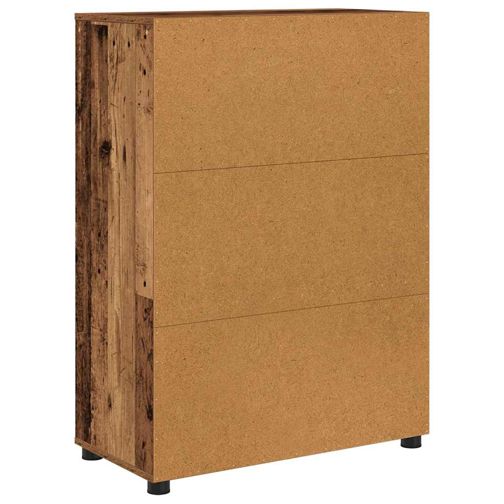 Vannas istabas skapītis ar atvilktnēm, antīks koks, 72,5 x 36,5 x 100 cm