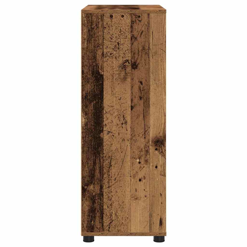 Vannas istabas skapītis ar atvilktnēm, antīks koks, 72,5 x 36,5 x 100 cm