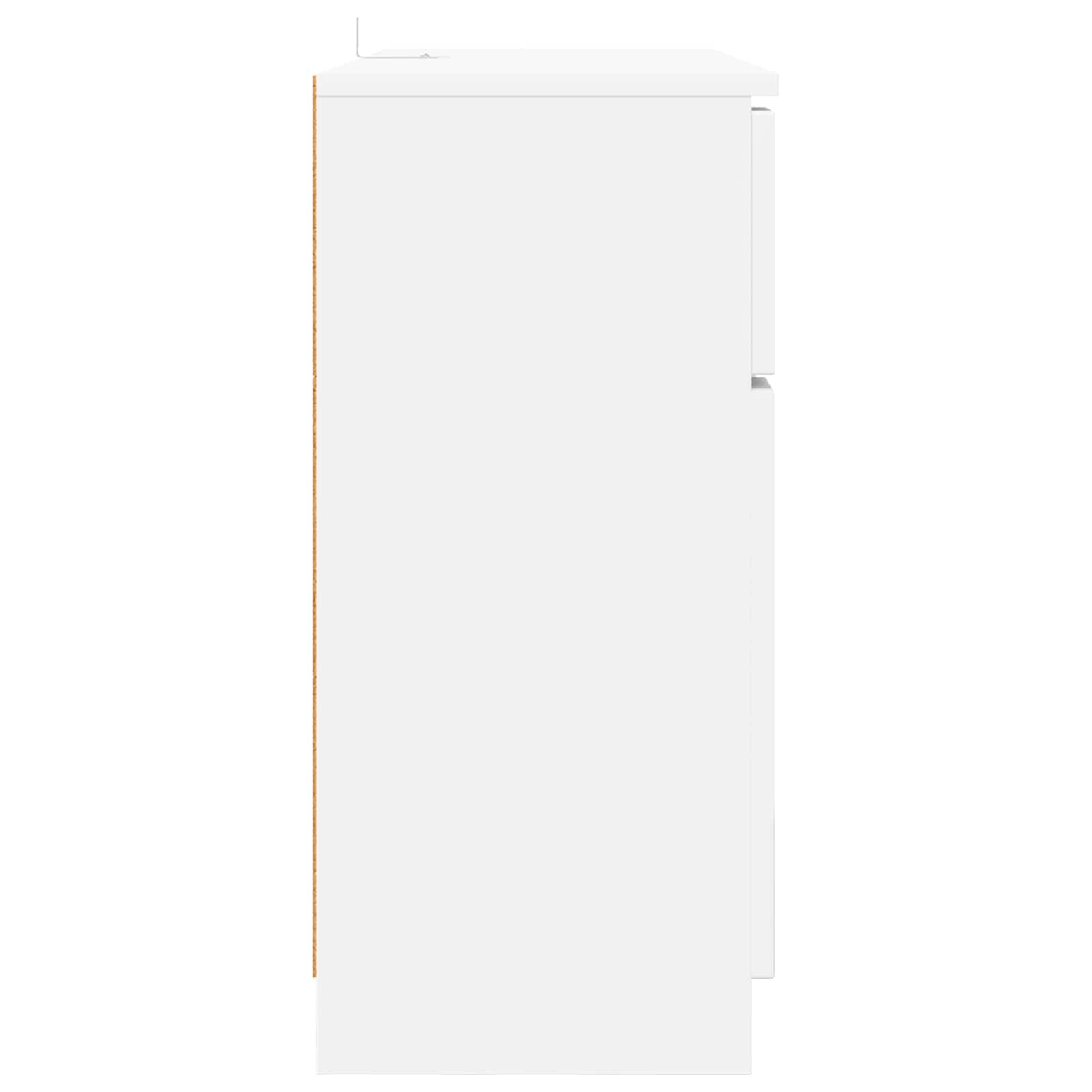 Kabalas su stalčių Balta 100 x 30 x 65,6 Apdirbta mediena