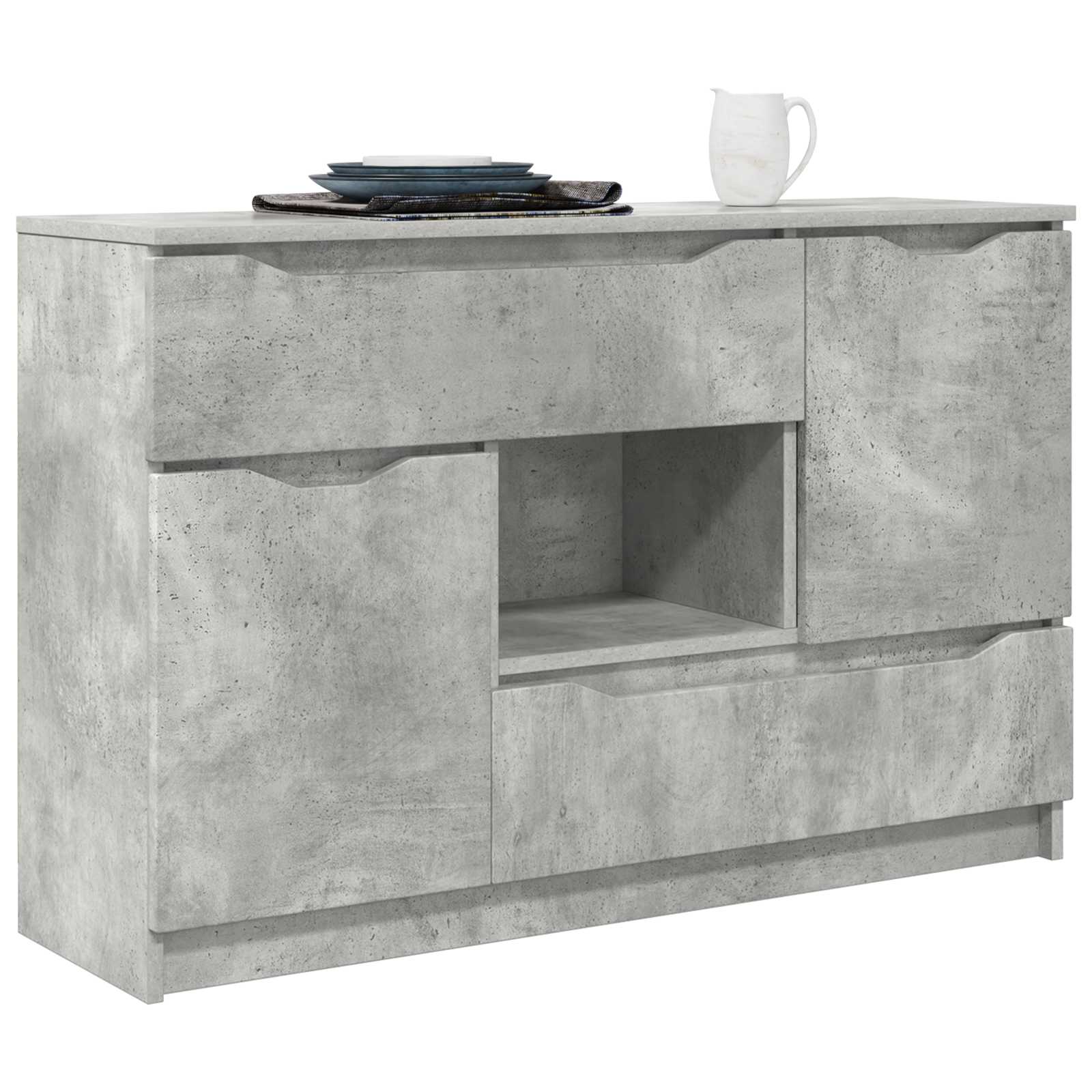 Kabalas Betono pilka 100 x 30 x 65,6 Apdirbta mediena