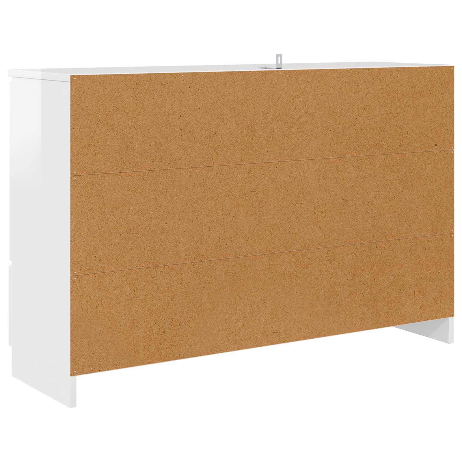 Kabalas su stalčių Aukštai blizganti balta 100 x 30 x 65,6