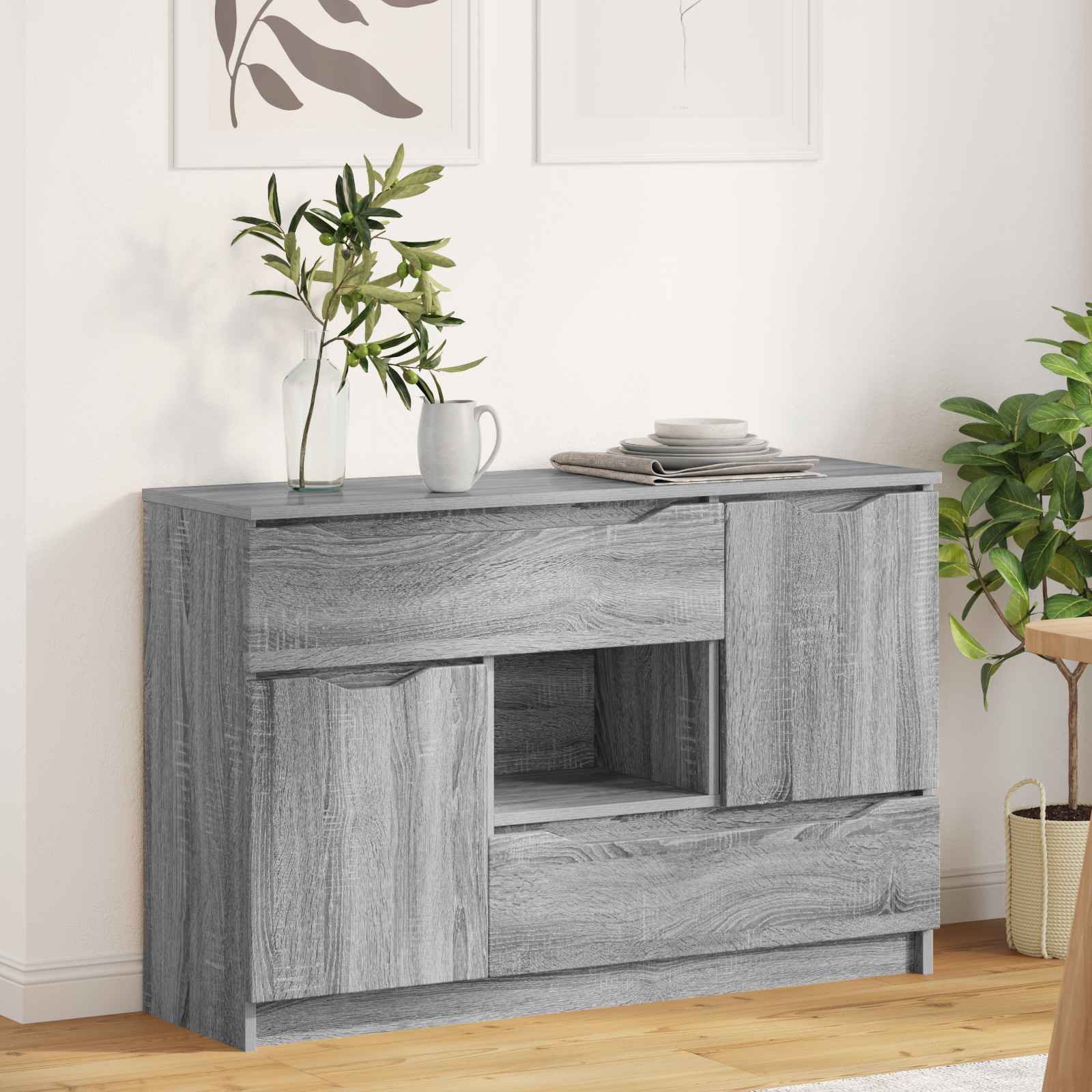 Cabinet Gray Sonoma 100 x 30 x 65.6 Engineered wood
