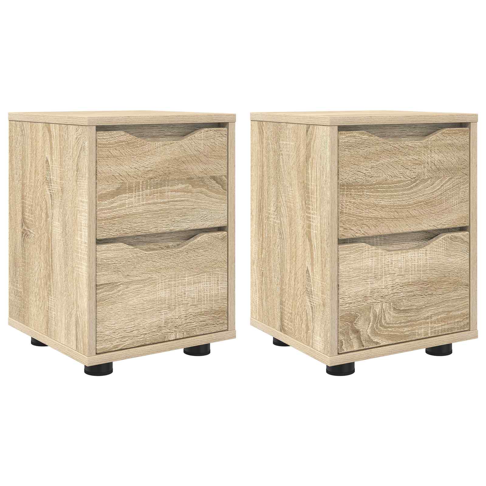 Naktiniai staliukai 2 pcs Sonoma ąžuolas 30,5 x 30 x 43 cm
