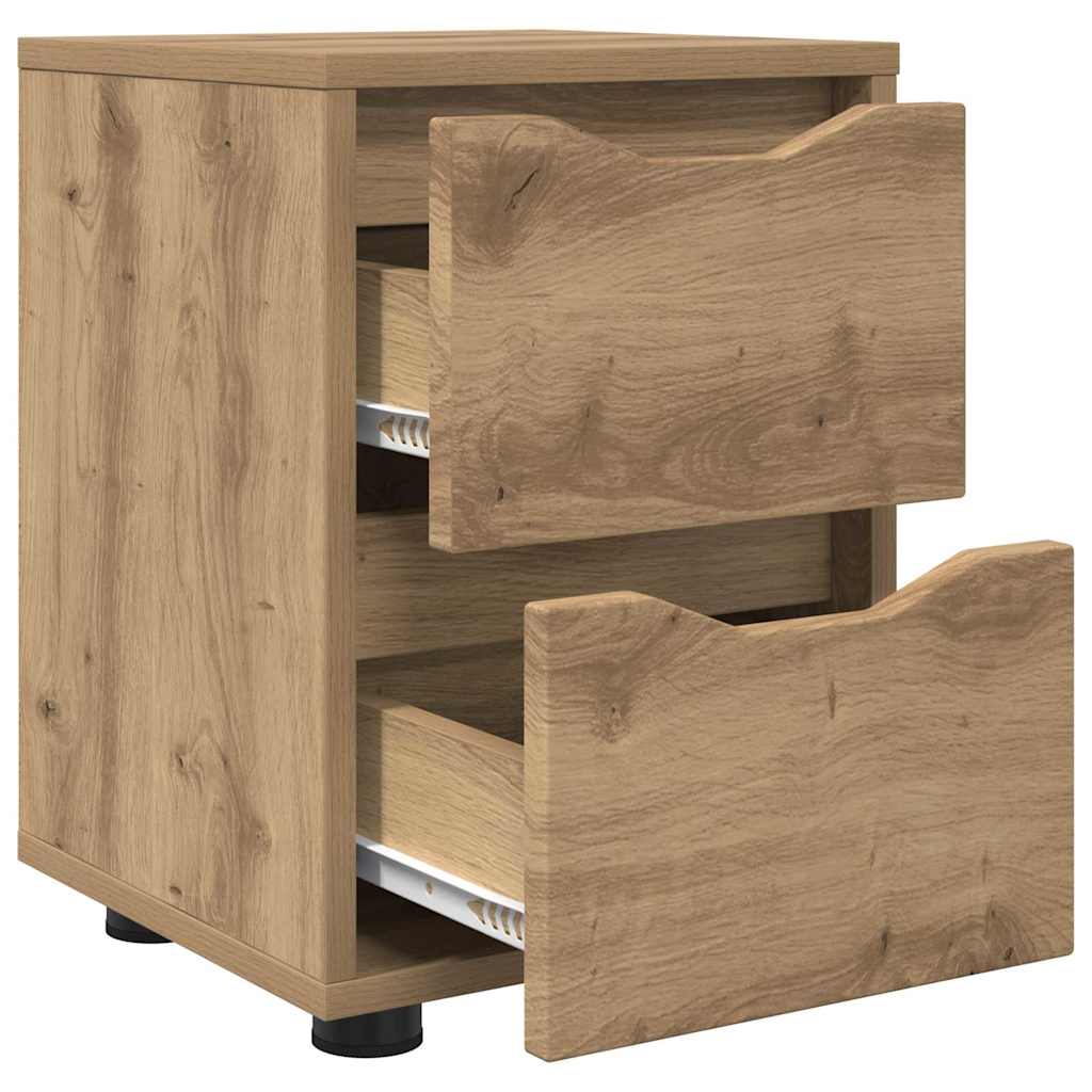 Naktiniai staliukai 2 pcs Amatininkų ąžuolas 30,5 x 30 x 43 cm