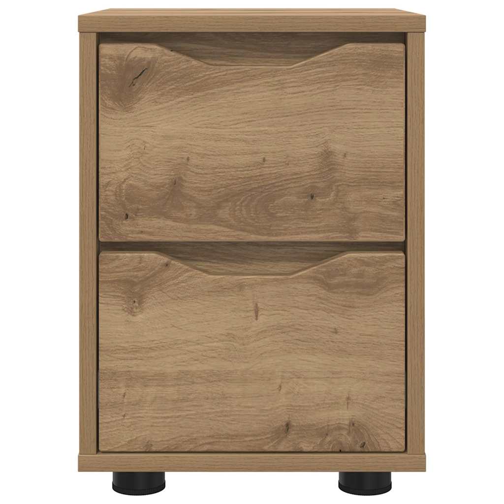 Naktiniai staliukai 2 pcs Amatininkų ąžuolas 30,5 x 30 x 43 cm
