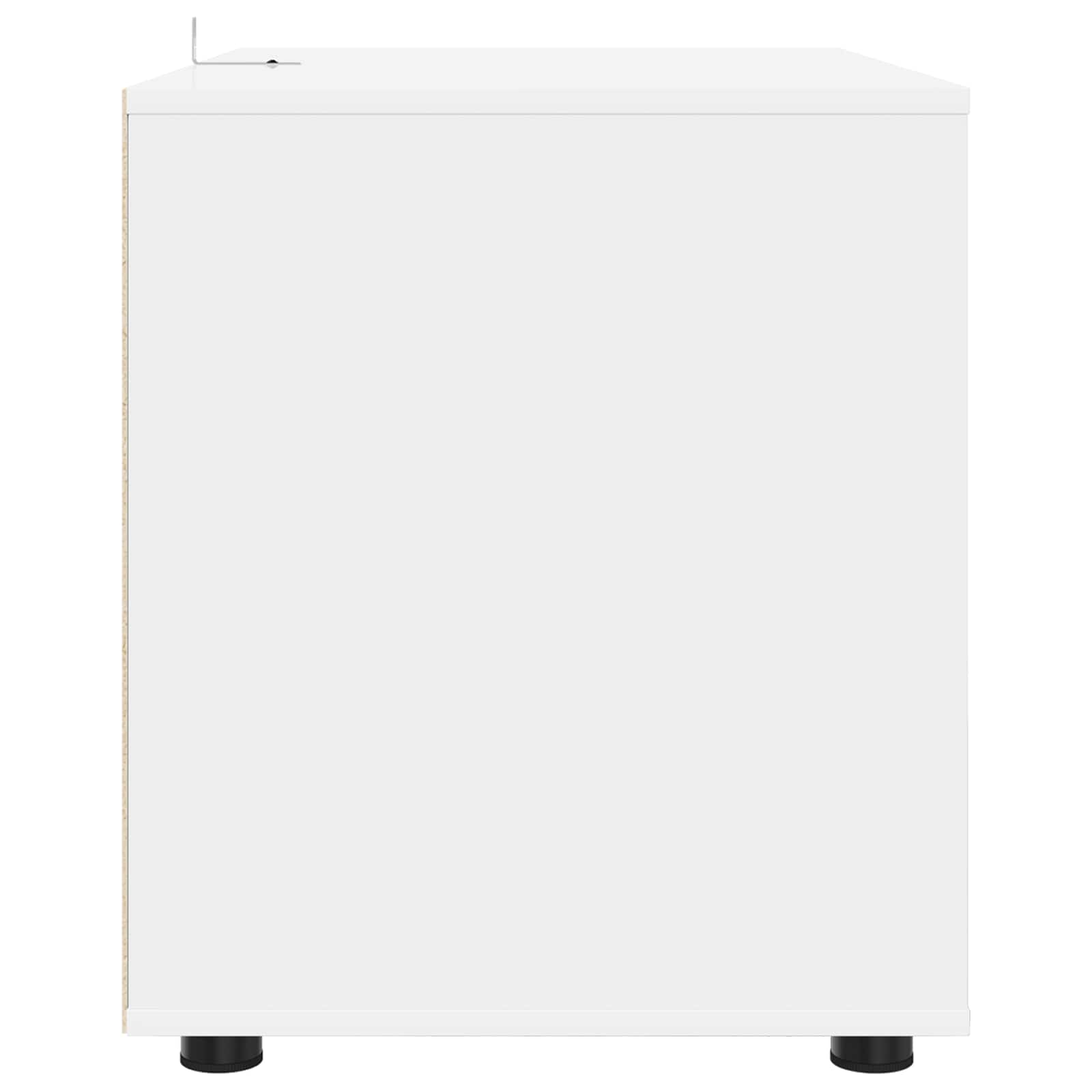 Oppbevaringsskap 80 x 48 x 57 cm Apdirbta mediena Balta