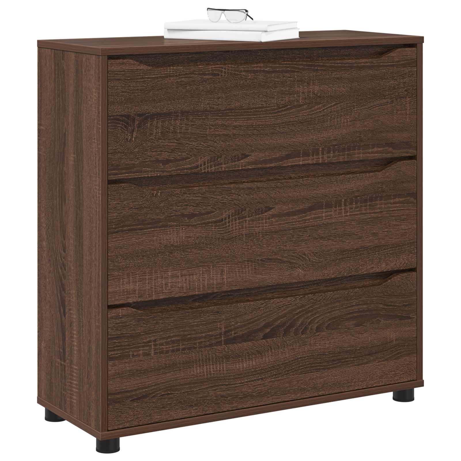 Oppbevaringsskap 80 x 31 x 81 cm Apdirbta mediena Rudas ąžuolas