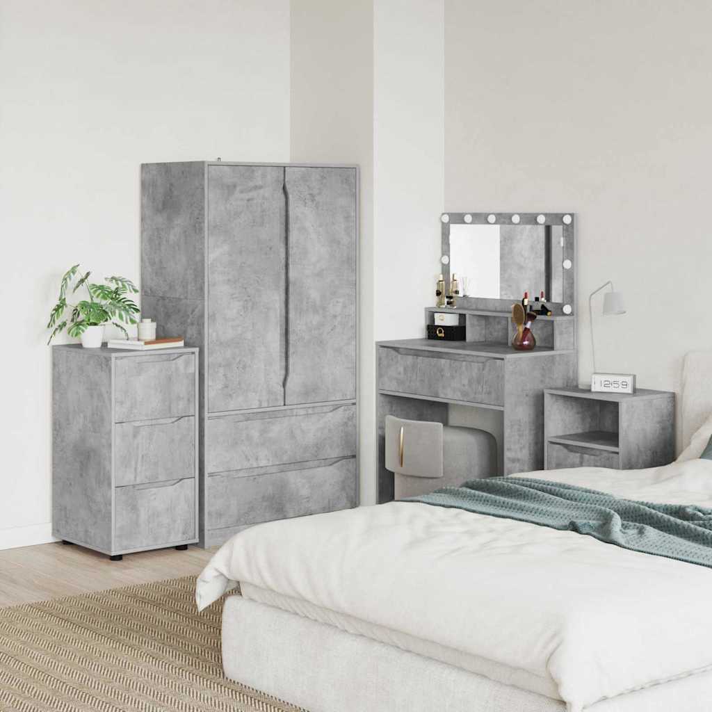 Storage Cabinet Concrete Grey 40 x 48 x 81 cm Engineered wood