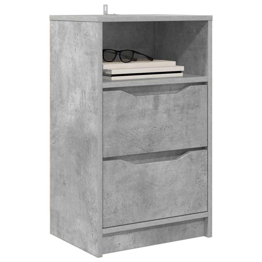 Nightstands 2 pcs Concrete grey 40 x 30 x 467 cm