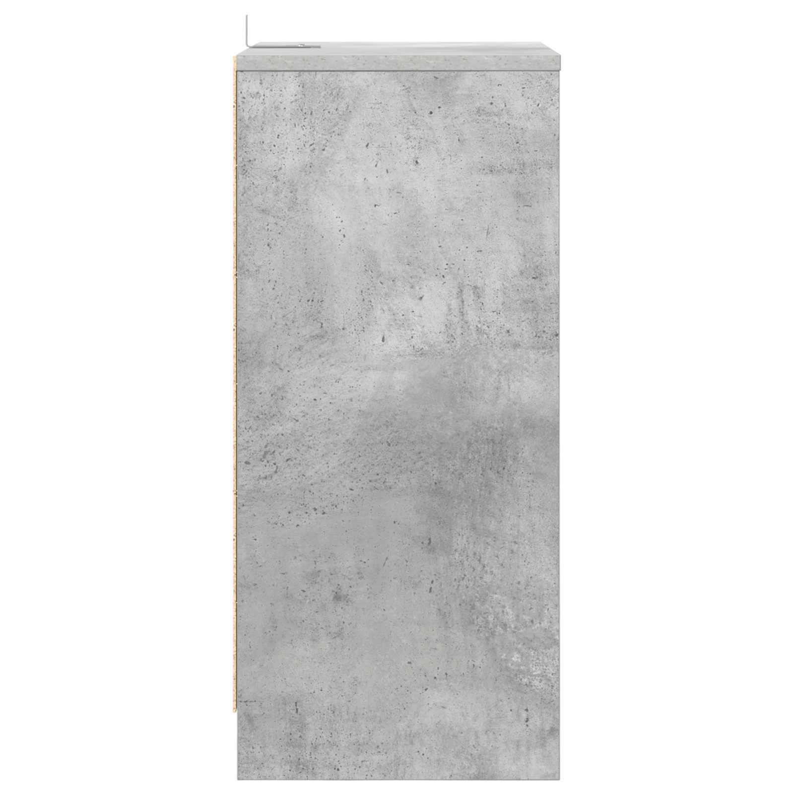 Naktiniai staliukai 2 pcs Betono pilka 40 x 30 x 467 cm