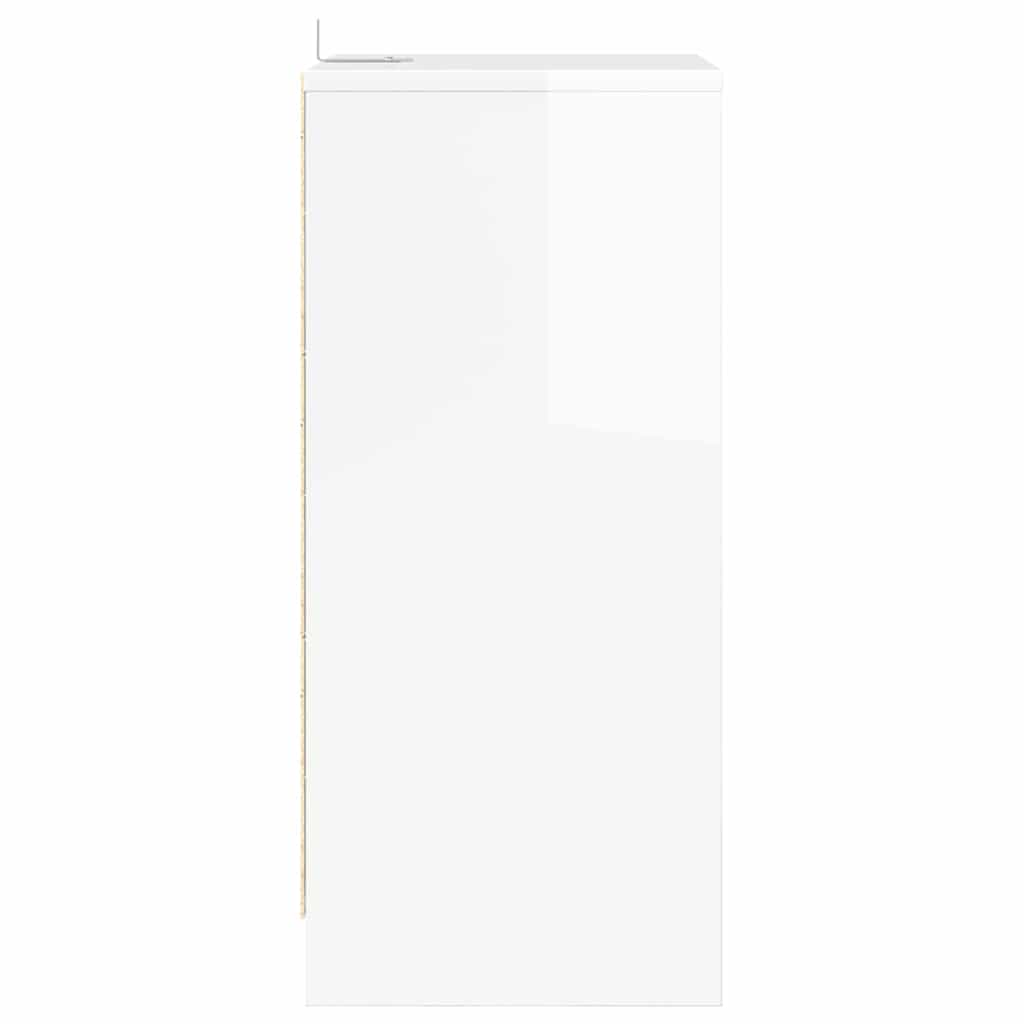 Nightstand High Gloss White 40 x 30 x 467 cm