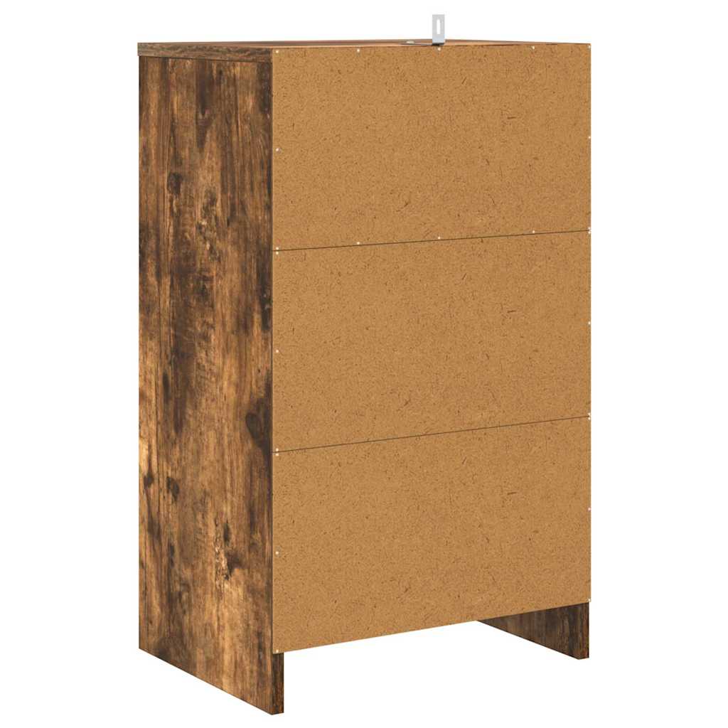 Bedside tables 2 pcs Smoked oak 40 x 30 x 467 cm