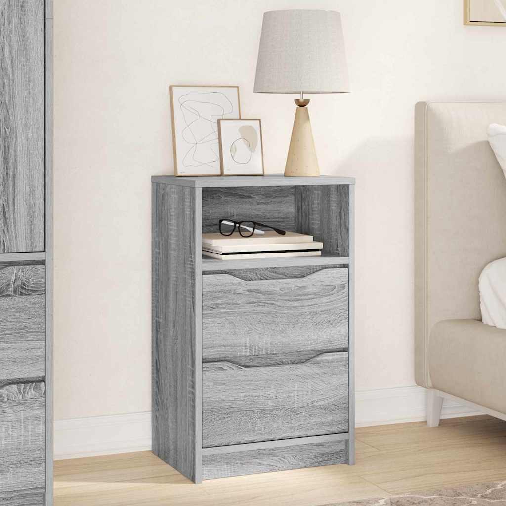 Bedside Table with Drawer Grey Sonoma 40 x 30 x 467 cm