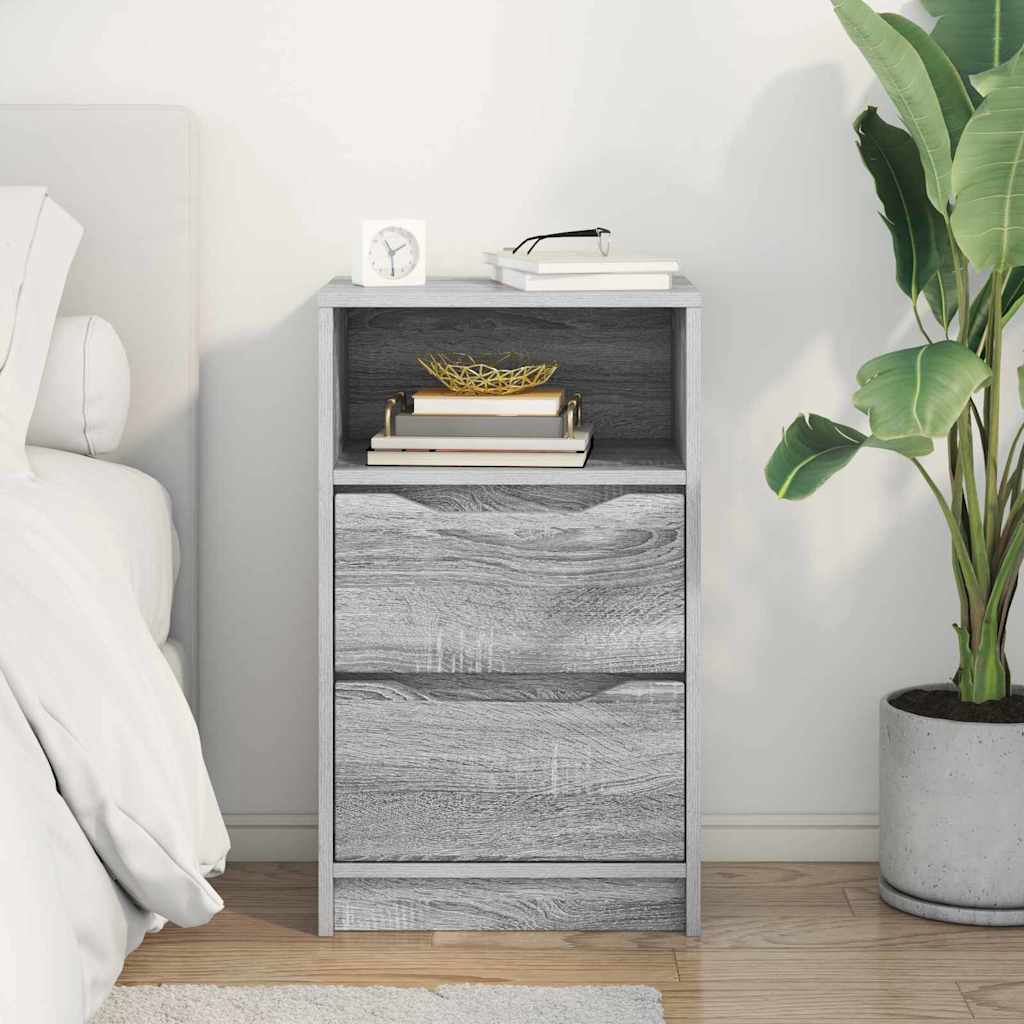 Bedside Table with Drawer Grey Sonoma 40 x 30 x 467 cm
