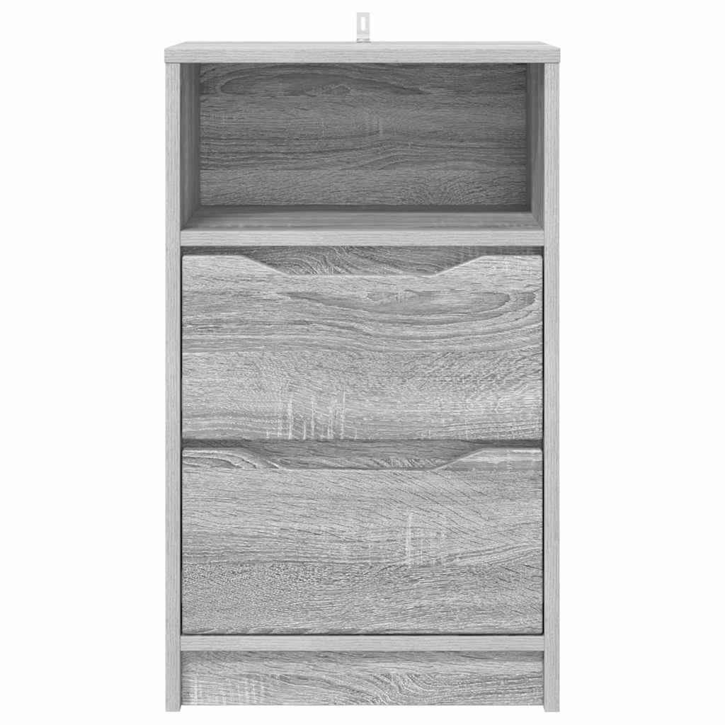 Bedside Table with Drawer Grey Sonoma 40 x 30 x 467 cm
