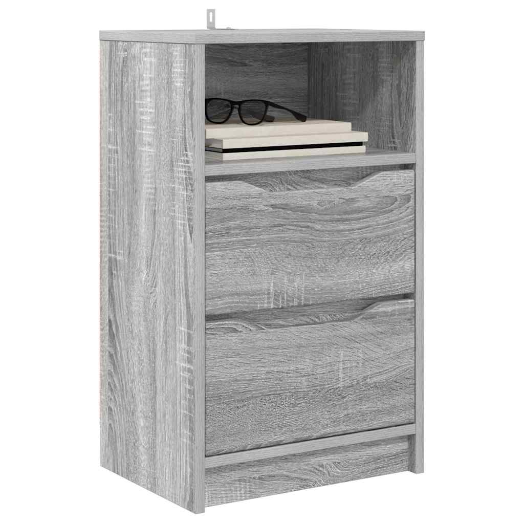 Bedside Table with Drawer Grey Sonoma 40 x 30 x 467 cm