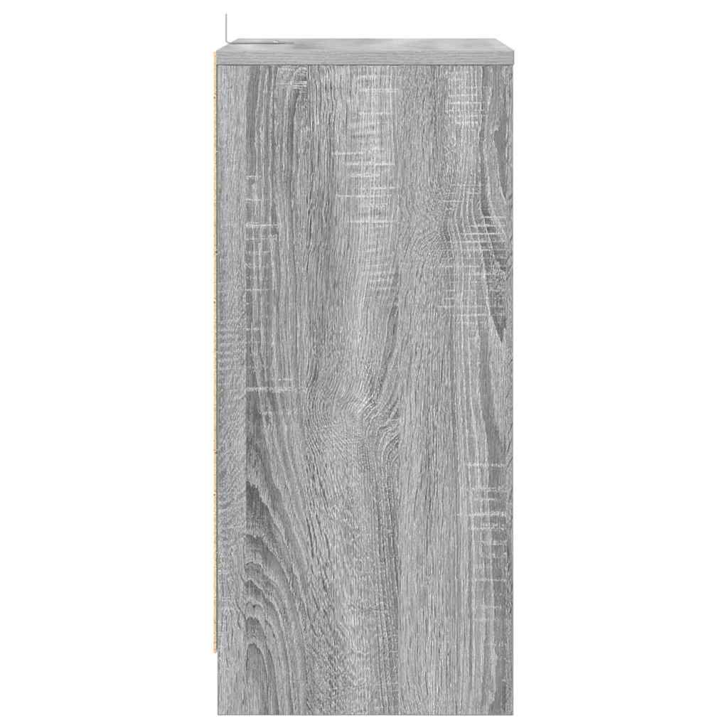 Bedside Table with Drawer Grey Sonoma 40 x 30 x 467 cm