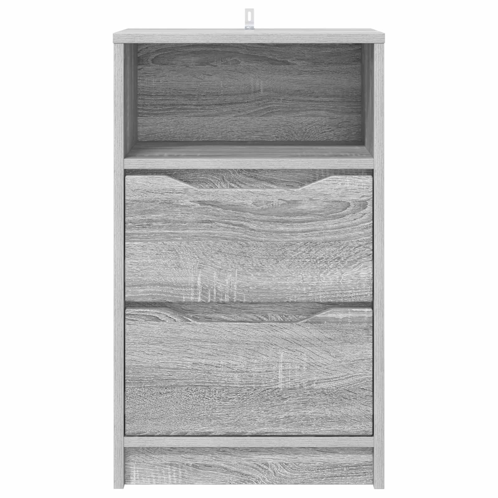 Naktiniai staliukai 2 pcs Pilkas Sonoma 40 x 30 x 467 cm