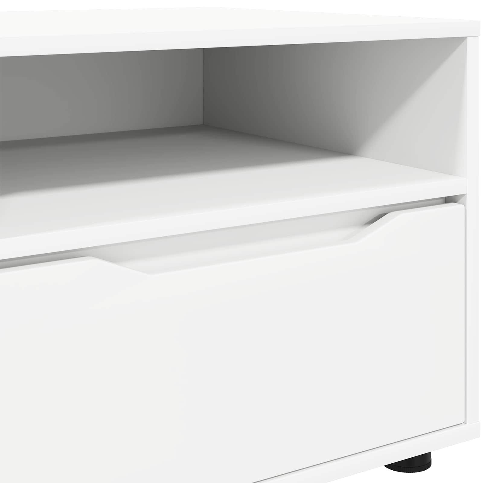 Televizoriaus spintelė Balta 100 x 48 x 43 cm Apdirbta mediena