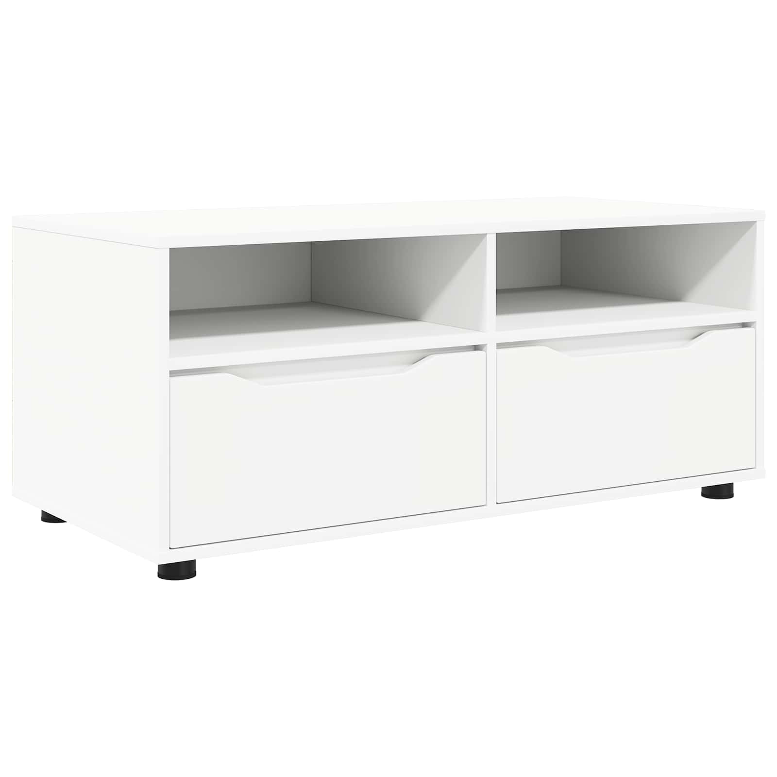 Televizoriaus spintelė Balta 100 x 48 x 43 cm Apdirbta mediena