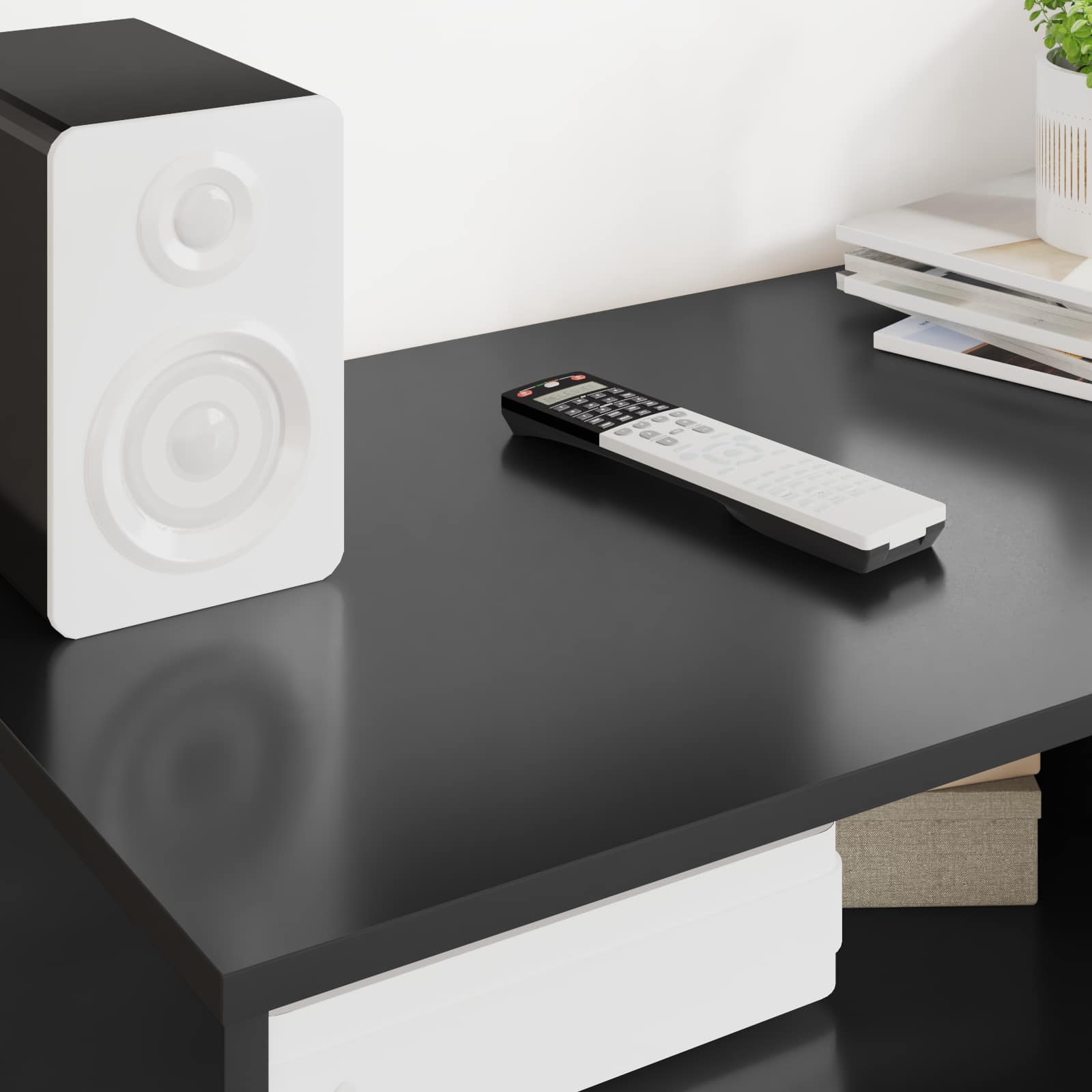 TV Cabinet Black 100 x 48 x 43 cm Engineered Wood