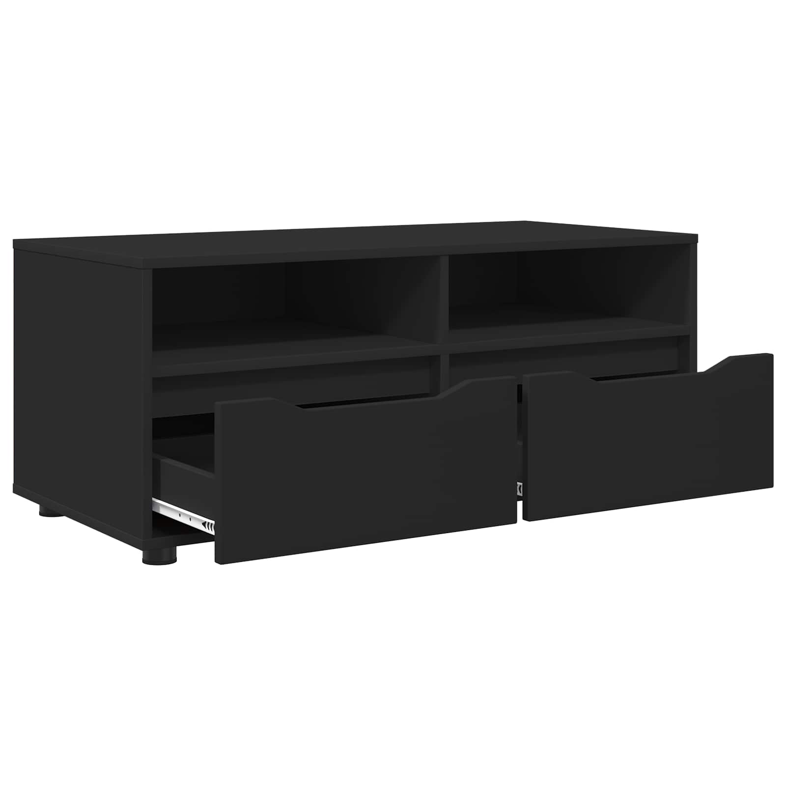 TV Cabinet Black 100 x 48 x 43 cm Engineered Wood