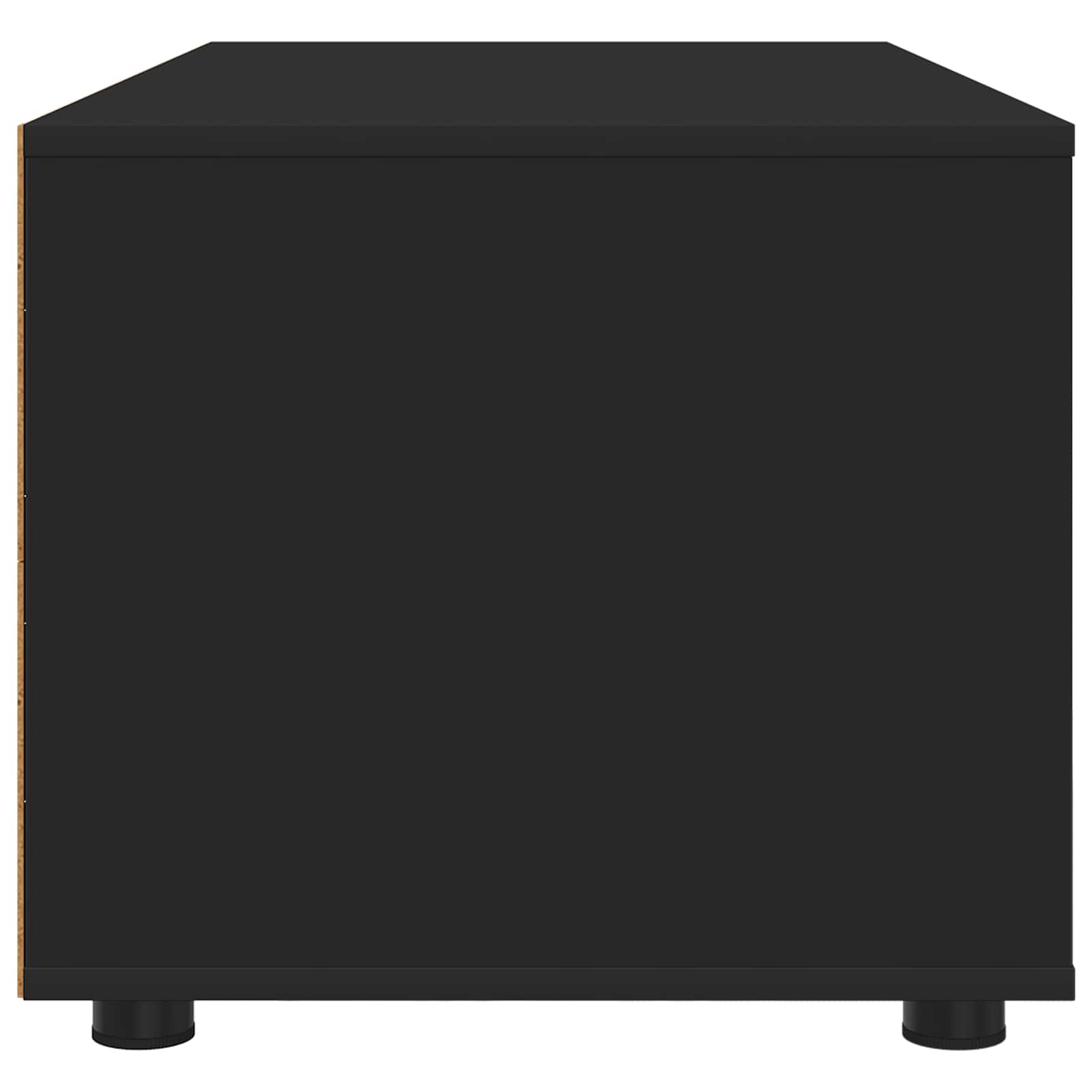 TV Cabinet Black 100 x 48 x 43 cm Engineered Wood