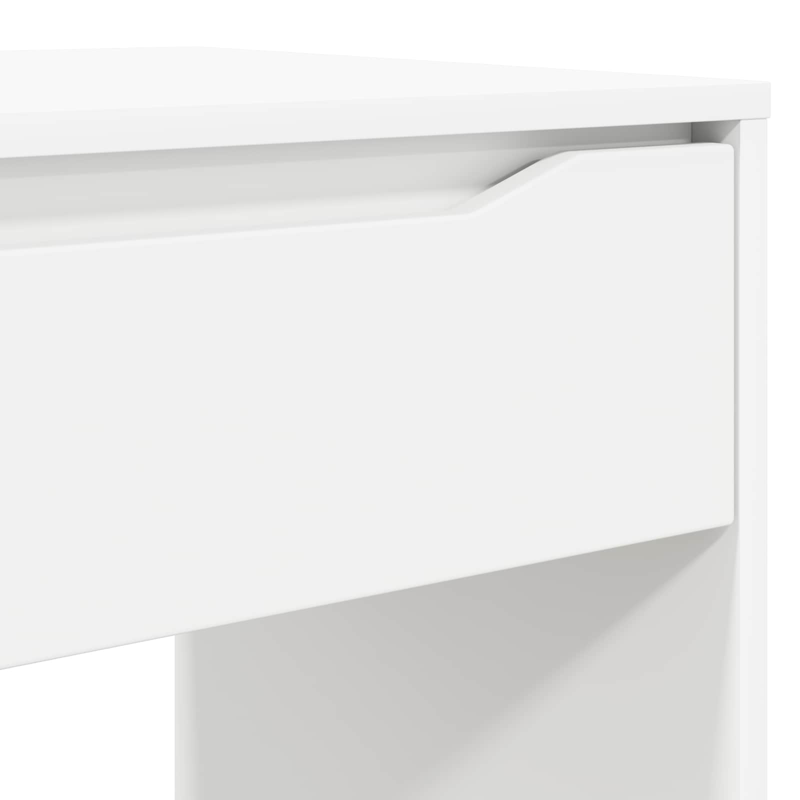 Desk with drawer White 100 x 50 x 78 cm Engineered wood