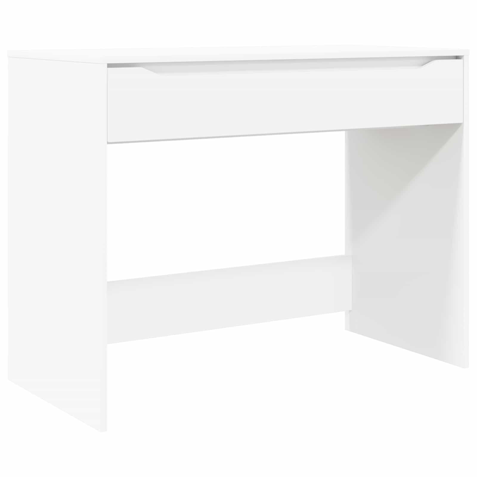 Desk with drawer White 100 x 50 x 78 cm Engineered wood