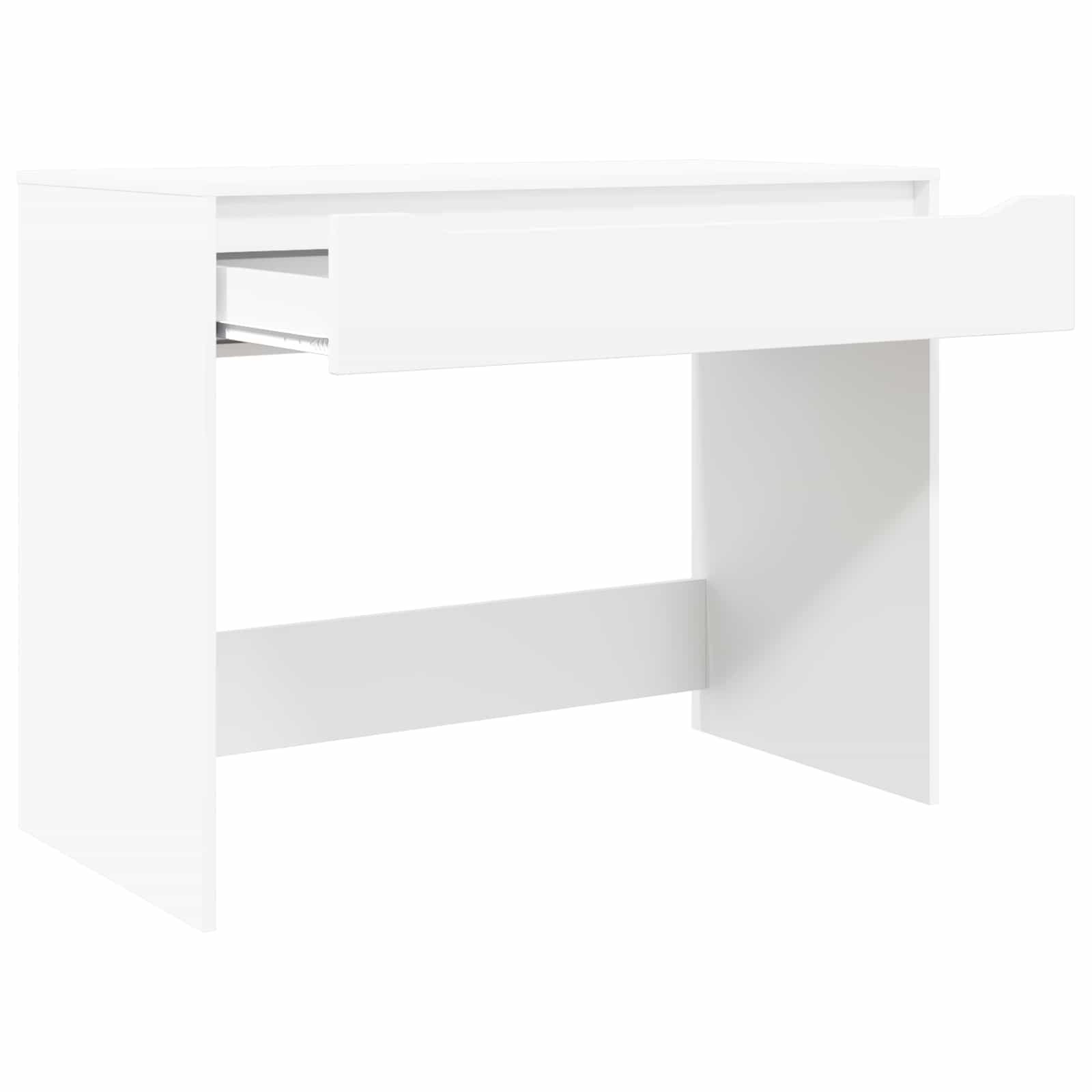 Desk with drawer White 100 x 50 x 78 cm Engineered wood