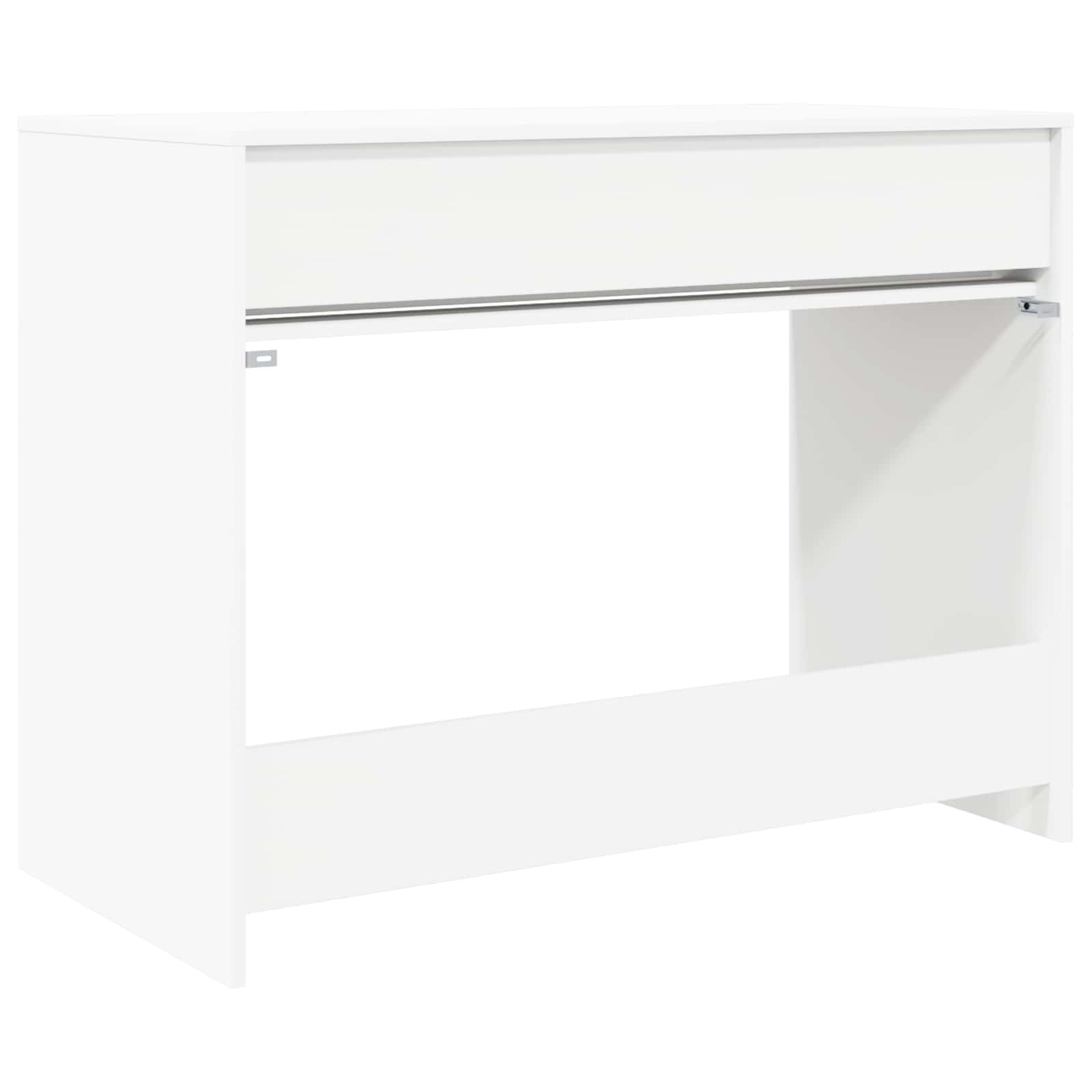 Desk with drawer White 100 x 50 x 78 cm Engineered wood