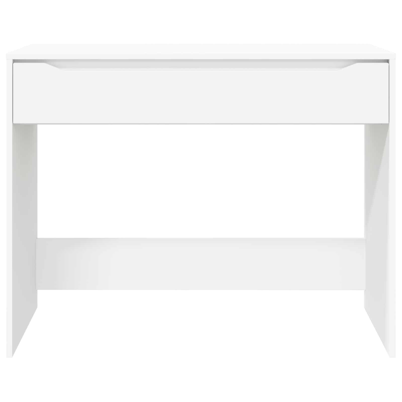 Desk with drawer White 100 x 50 x 78 cm Engineered wood
