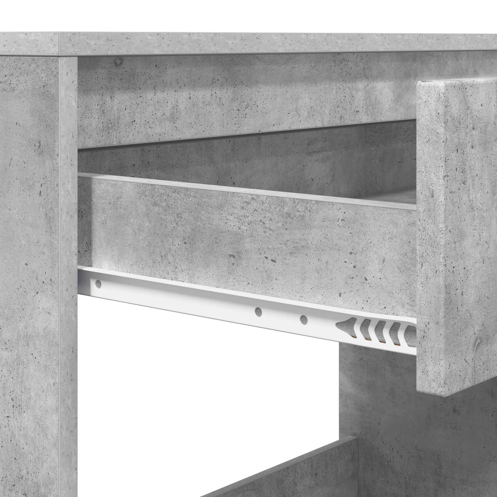 Stalas Betono pilka 100 x 50 x 78 cm Apdirbta mediena