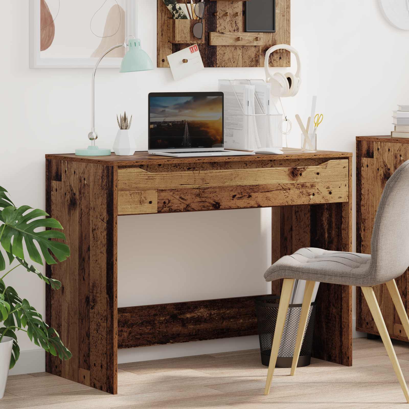 Table Antique wood 100 x 50 x 78 cm Reclaimed wood