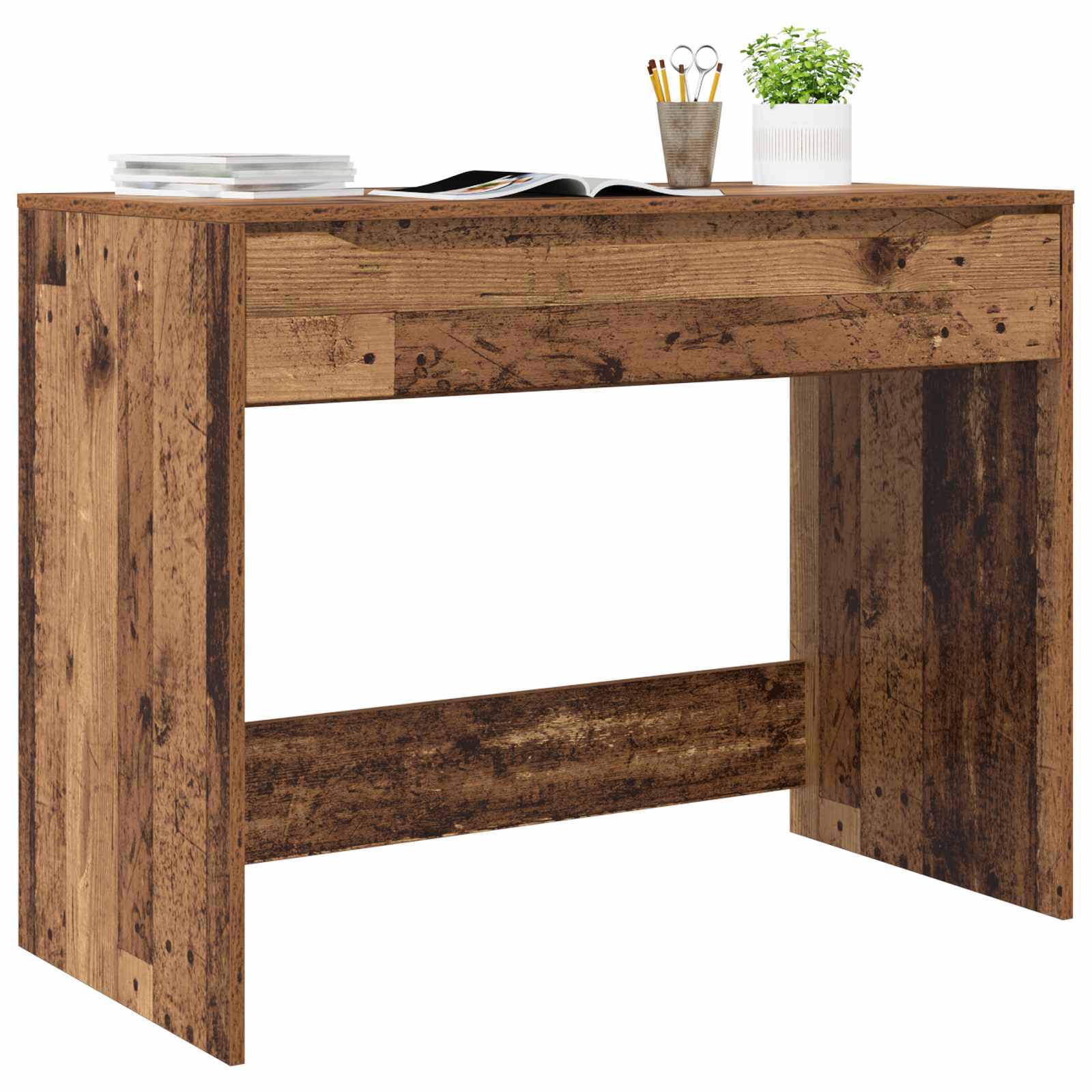 Table Antique wood 100 x 50 x 78 cm Reclaimed wood