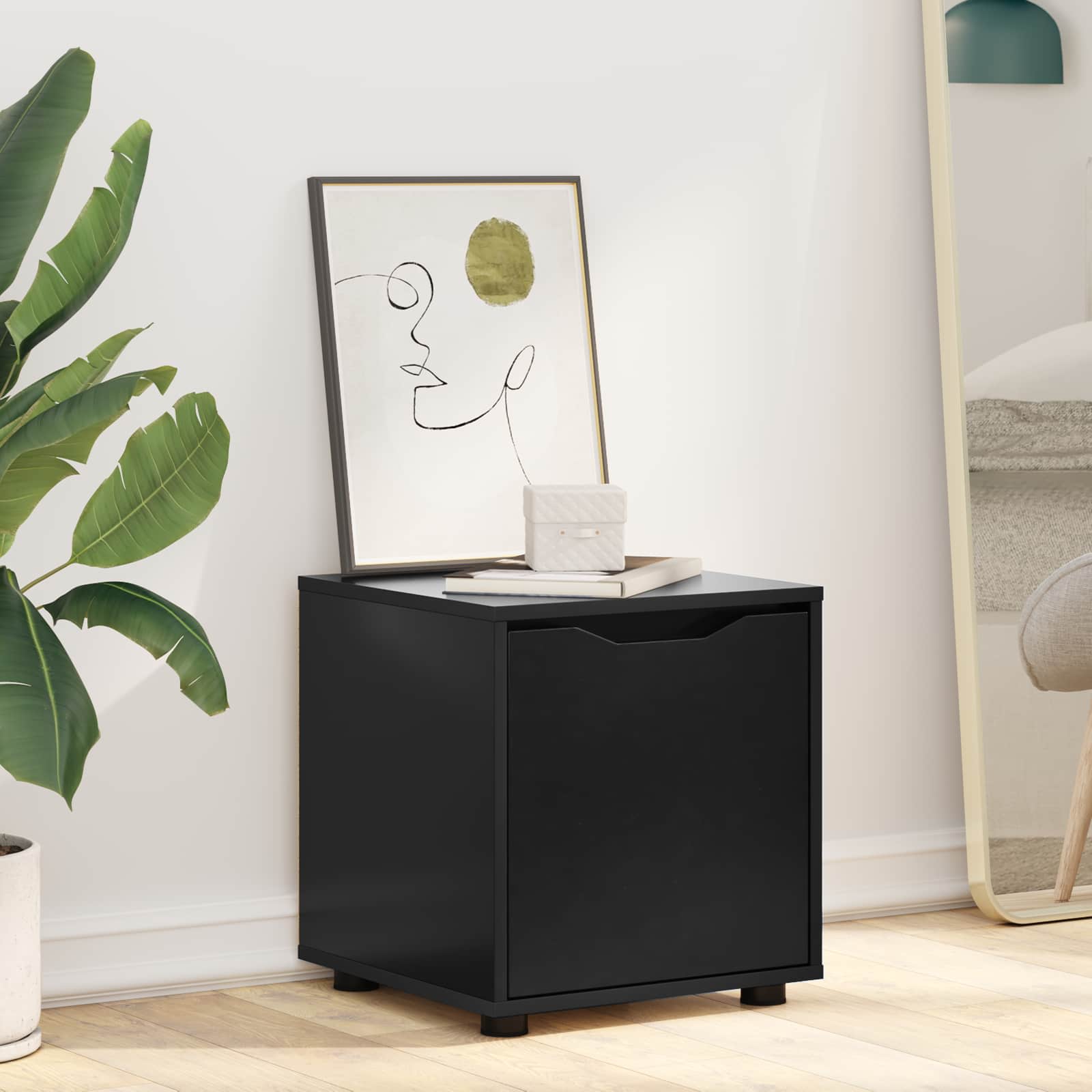Bathroom Cabinet Black 40.5 x 40 x 44 cm Engineered Wood