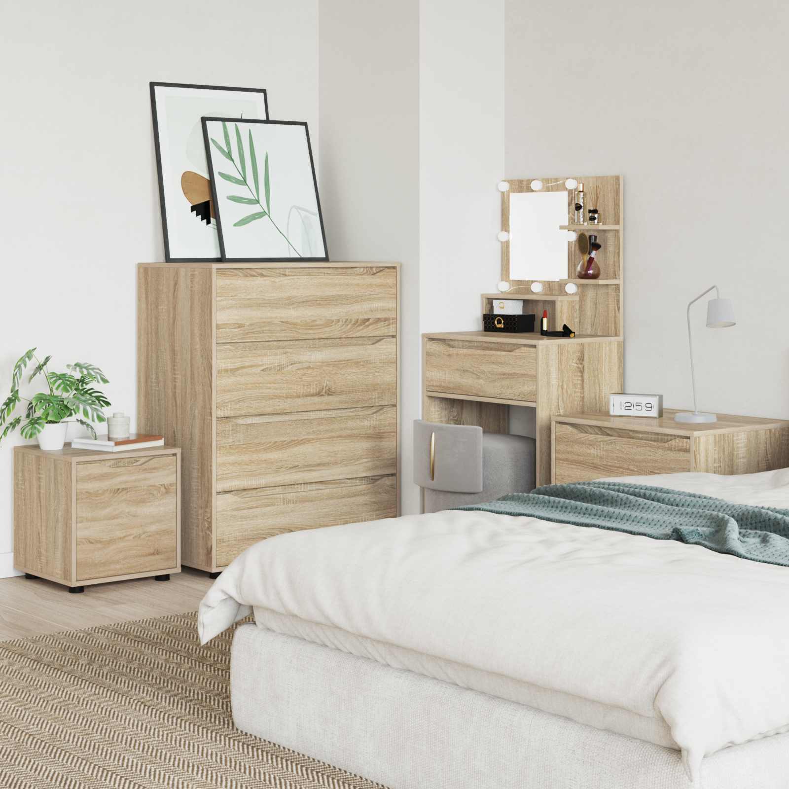 Vonios spintelė Sonoma ąžuolas 40,5 x 40 x 44 cm
