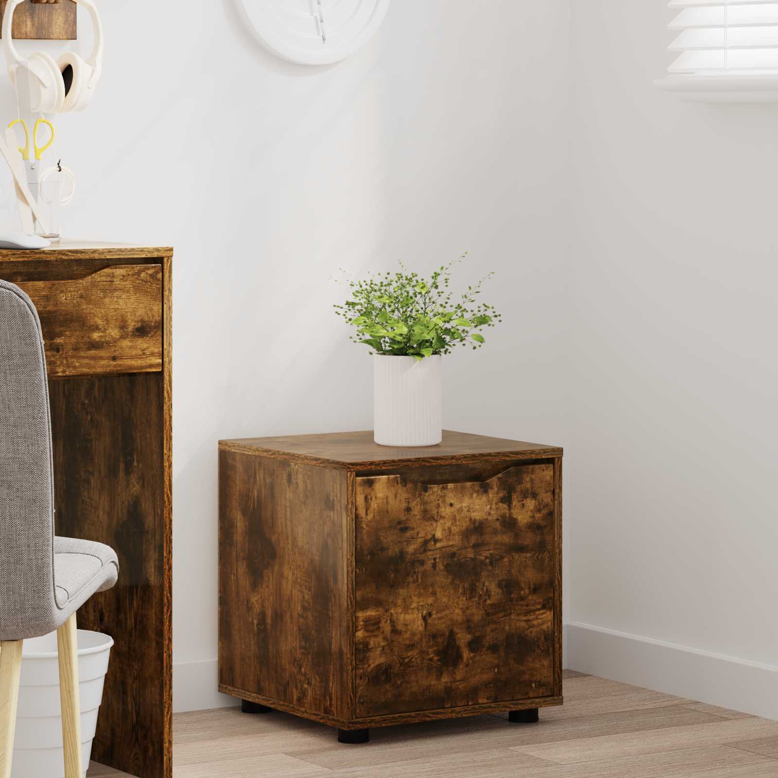 Bathroom Cabinet Smoked Oak 40.5 x 40 x 44 cm