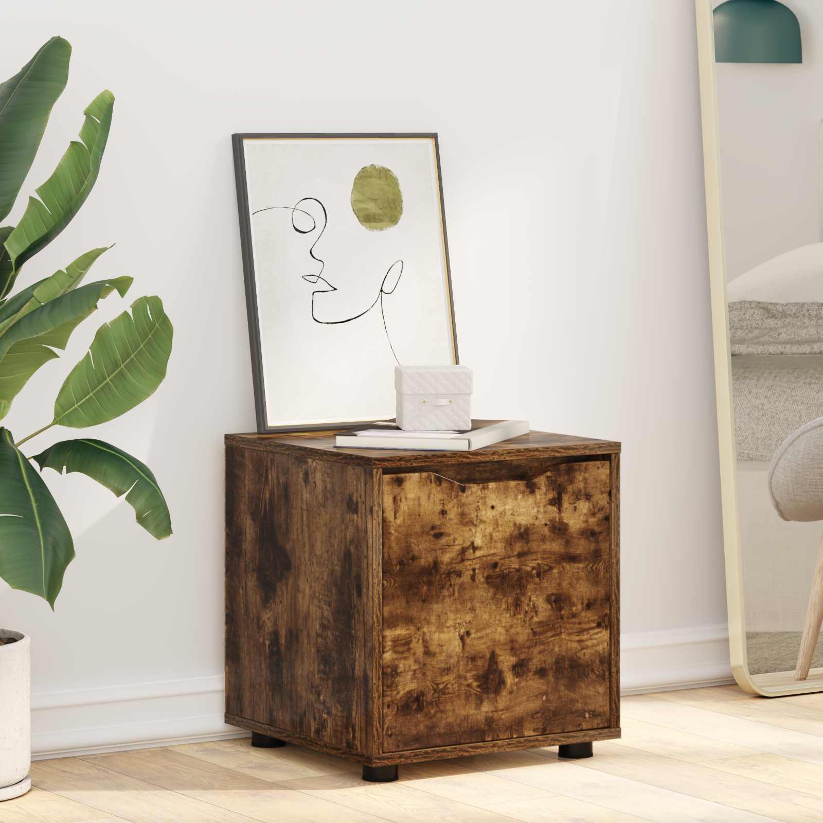 Bathroom Cabinet Smoked Oak 40.5 x 40 x 44 cm