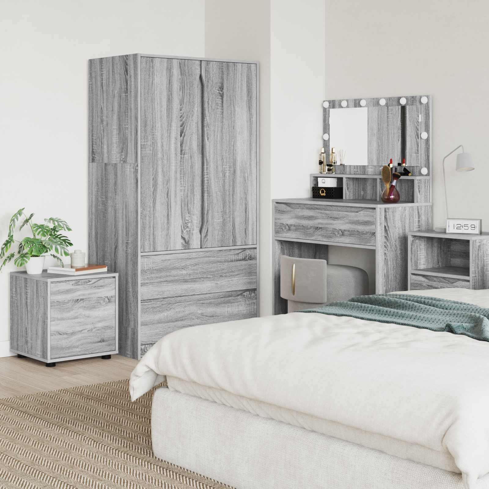 Bathroom Cabinet Gray Sonoma 40.5 x 40 x 44 cm
