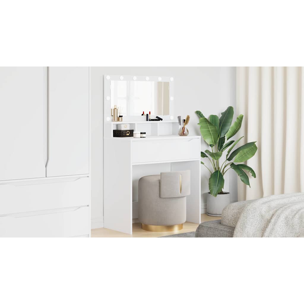 Bedroom Dressing Tables White 80 x 39.6 x 135 cm
