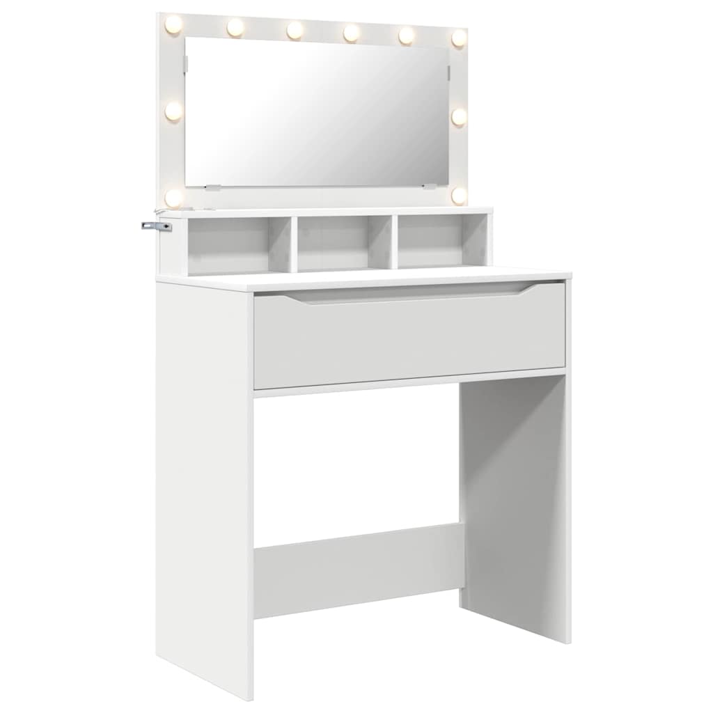 Bedroom Dressing Tables White 80 x 39.6 x 135 cm