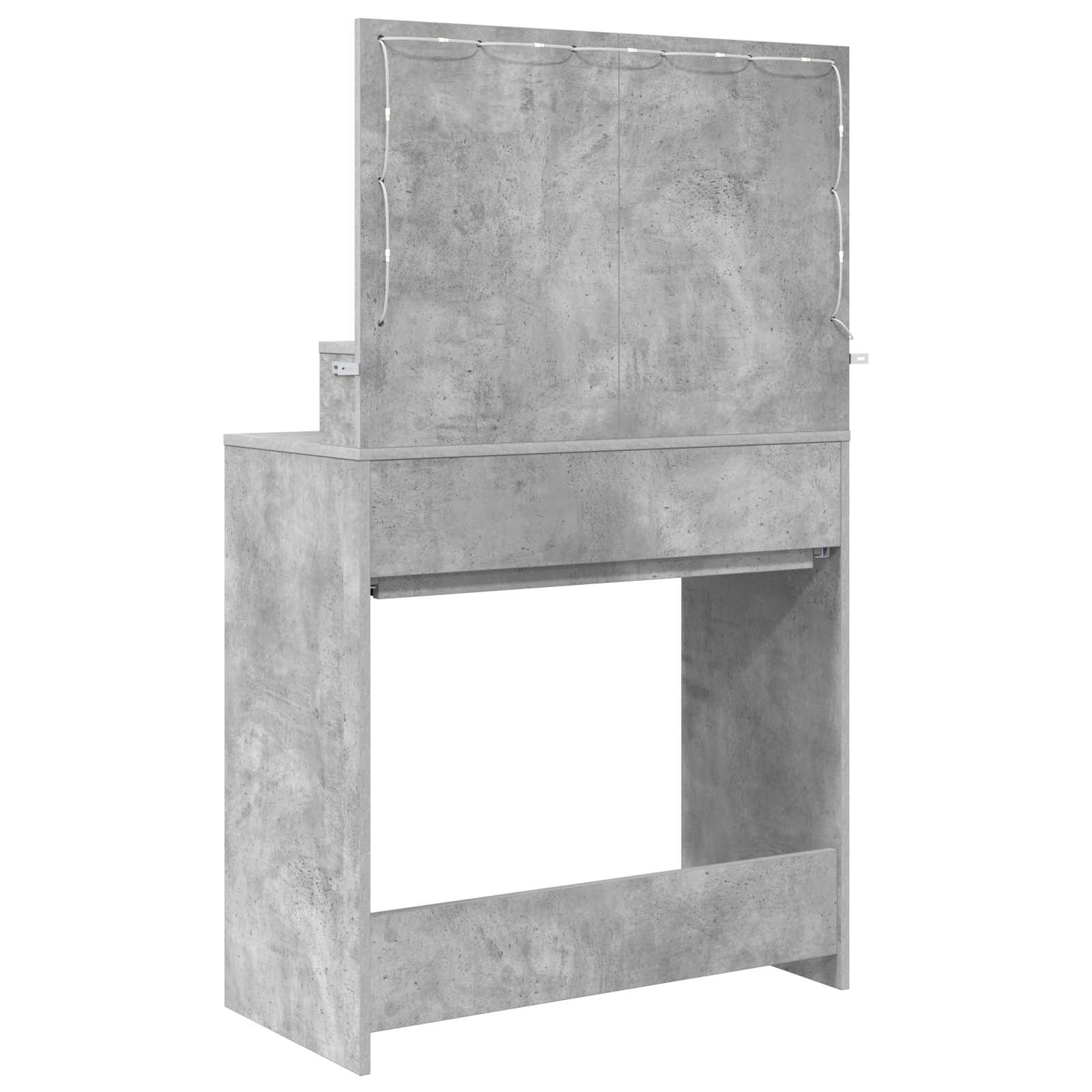 Miegamojo persirengimo stalai Betono pilka 80 x 39,6 x 135 cm