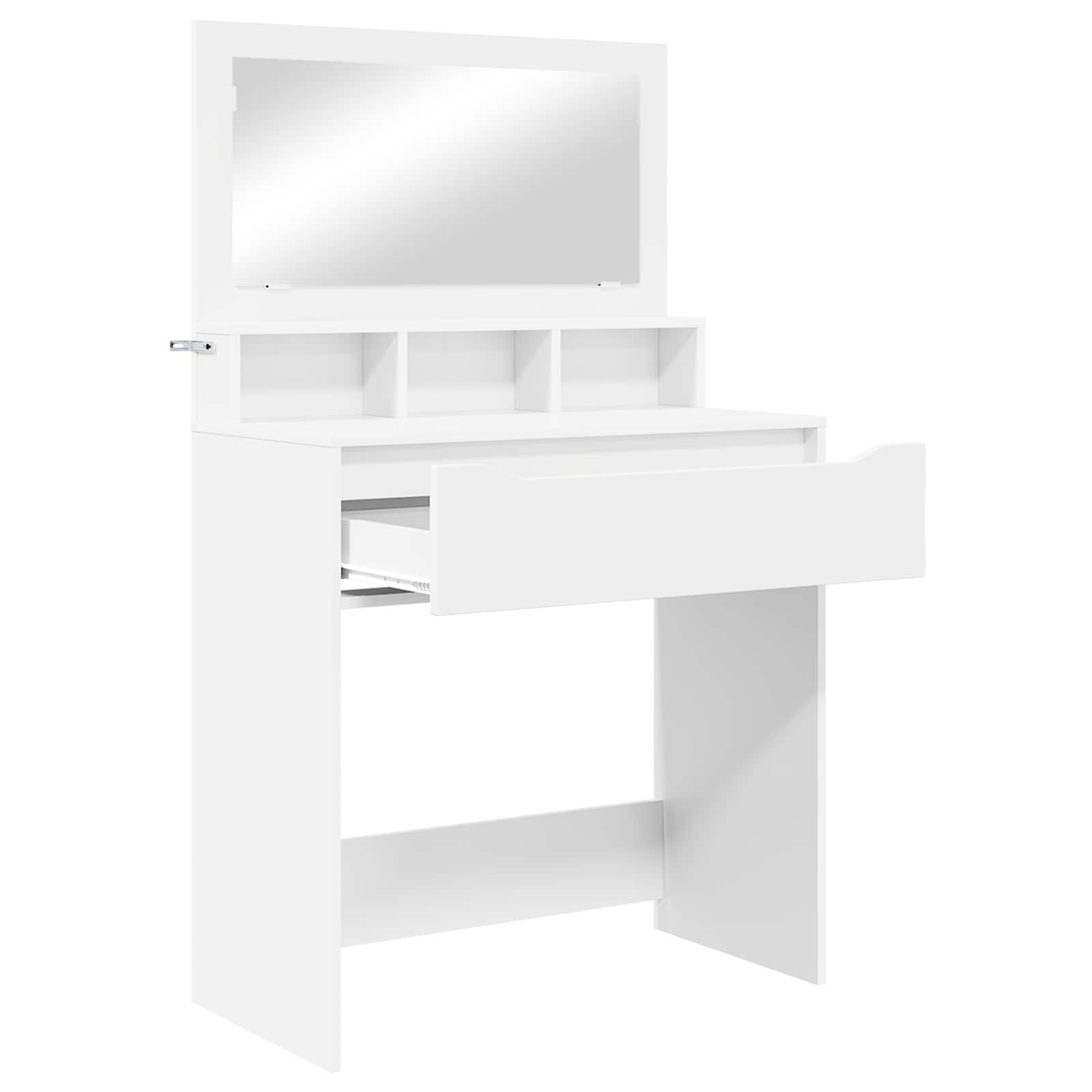 Miegamojo persirengimo stalai Balta 80 x 39,6 x 135 cm