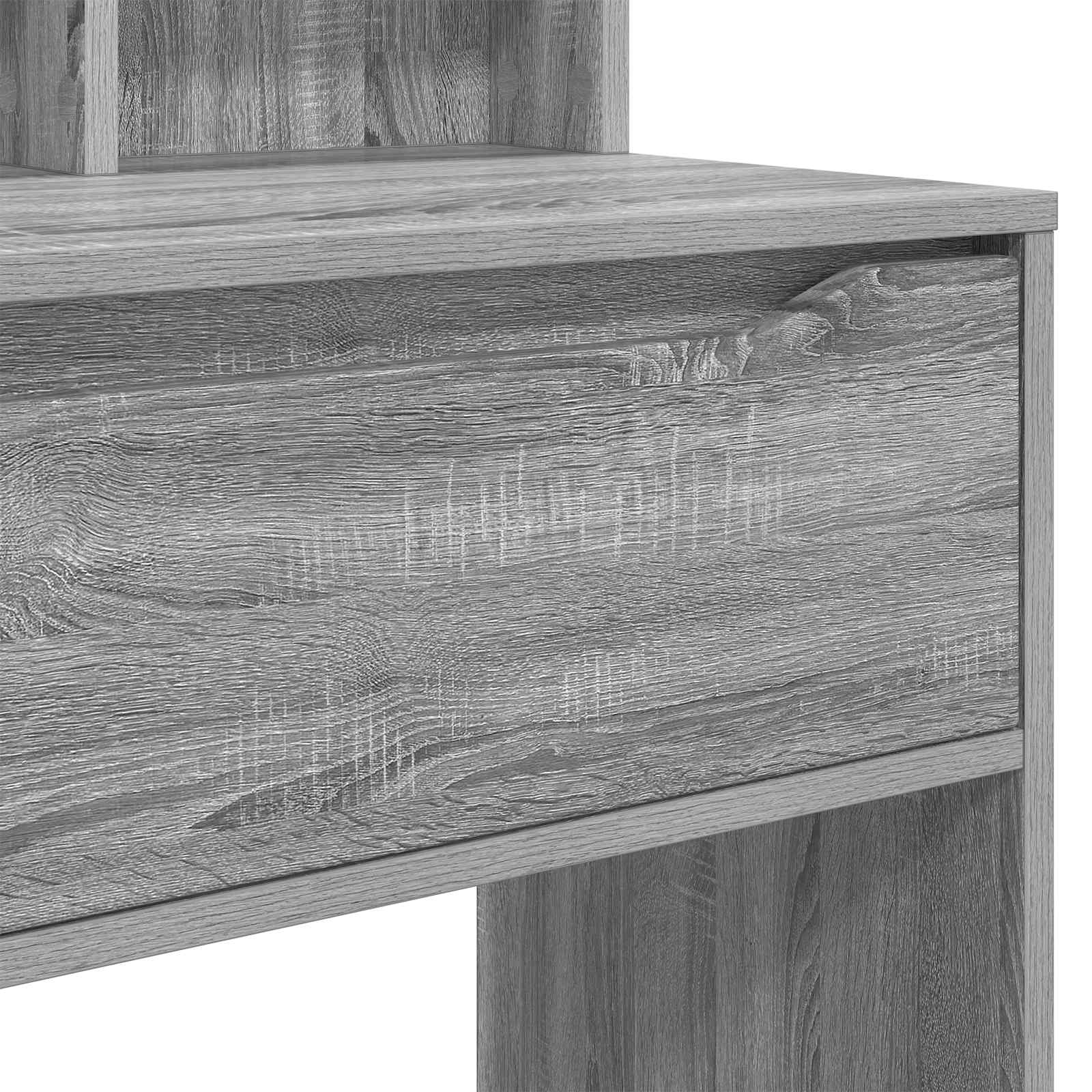 Guļamistabas tualetes galdiņi Pelēka Sonoma 80 x 39,6 x 135 cm