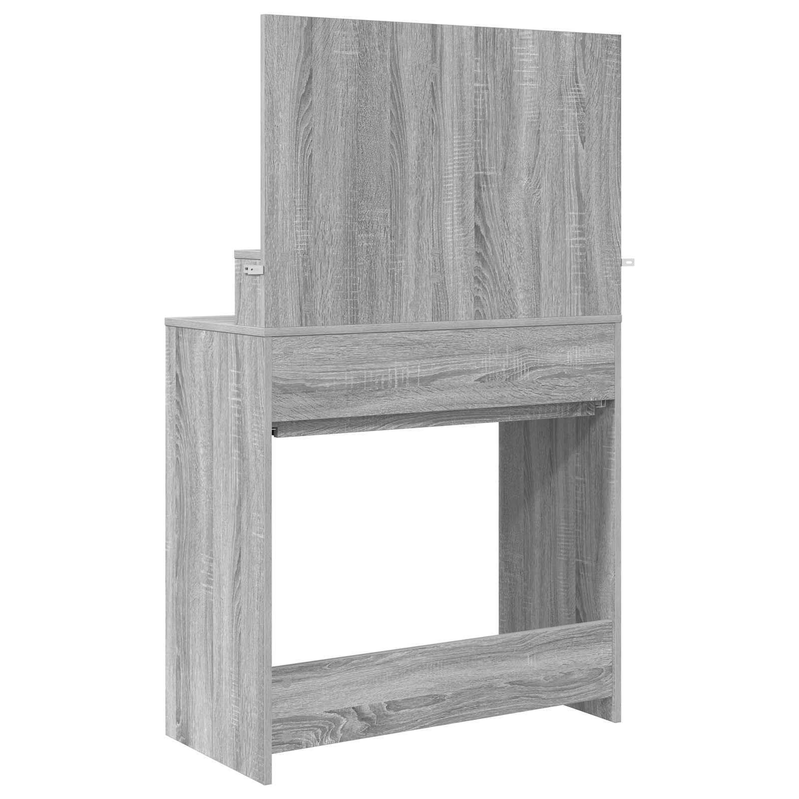 Guļamistabas tualetes galdiņi Pelēka Sonoma 80 x 39,6 x 135 cm