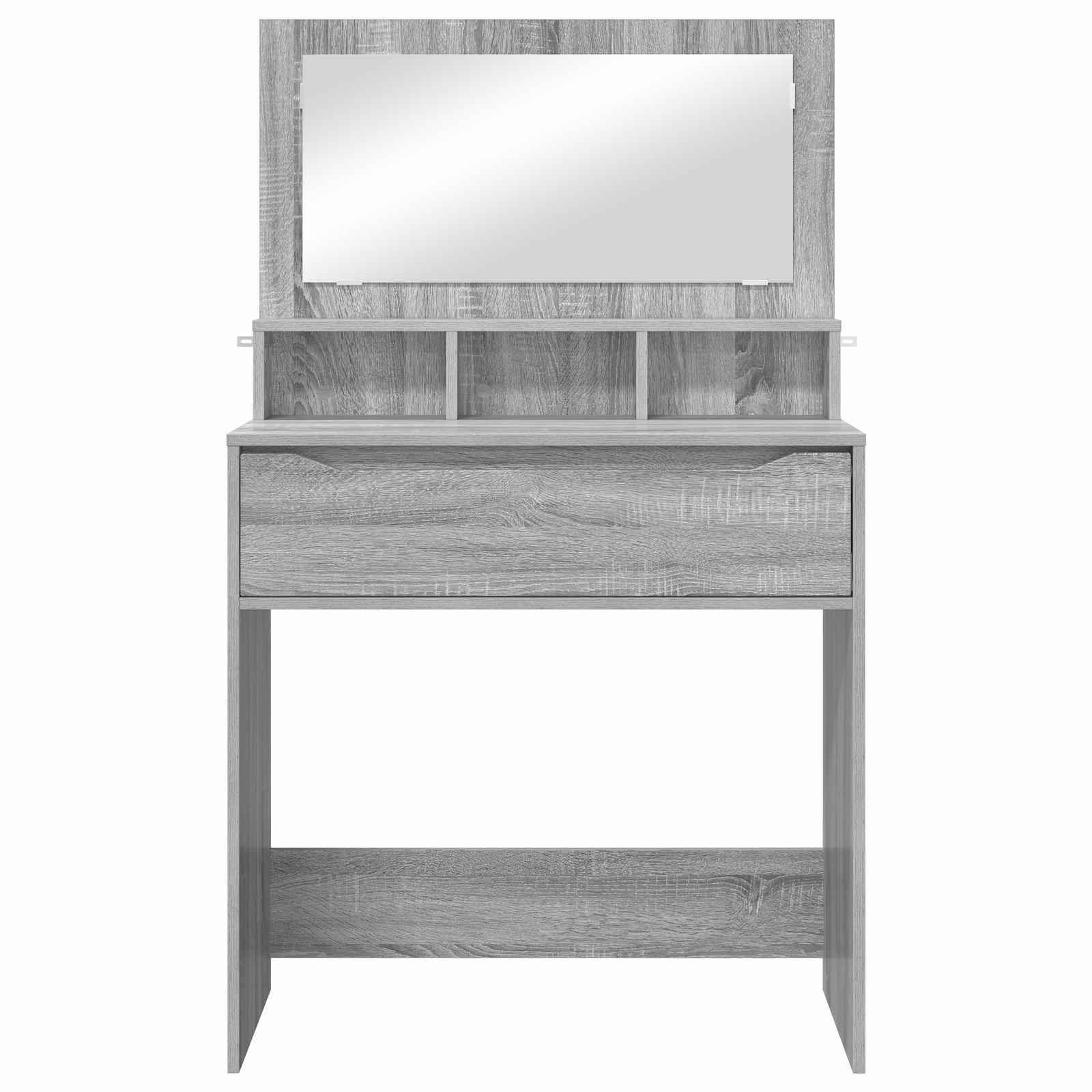 Guļamistabas tualetes galdiņi Pelēka Sonoma 80 x 39,6 x 135 cm