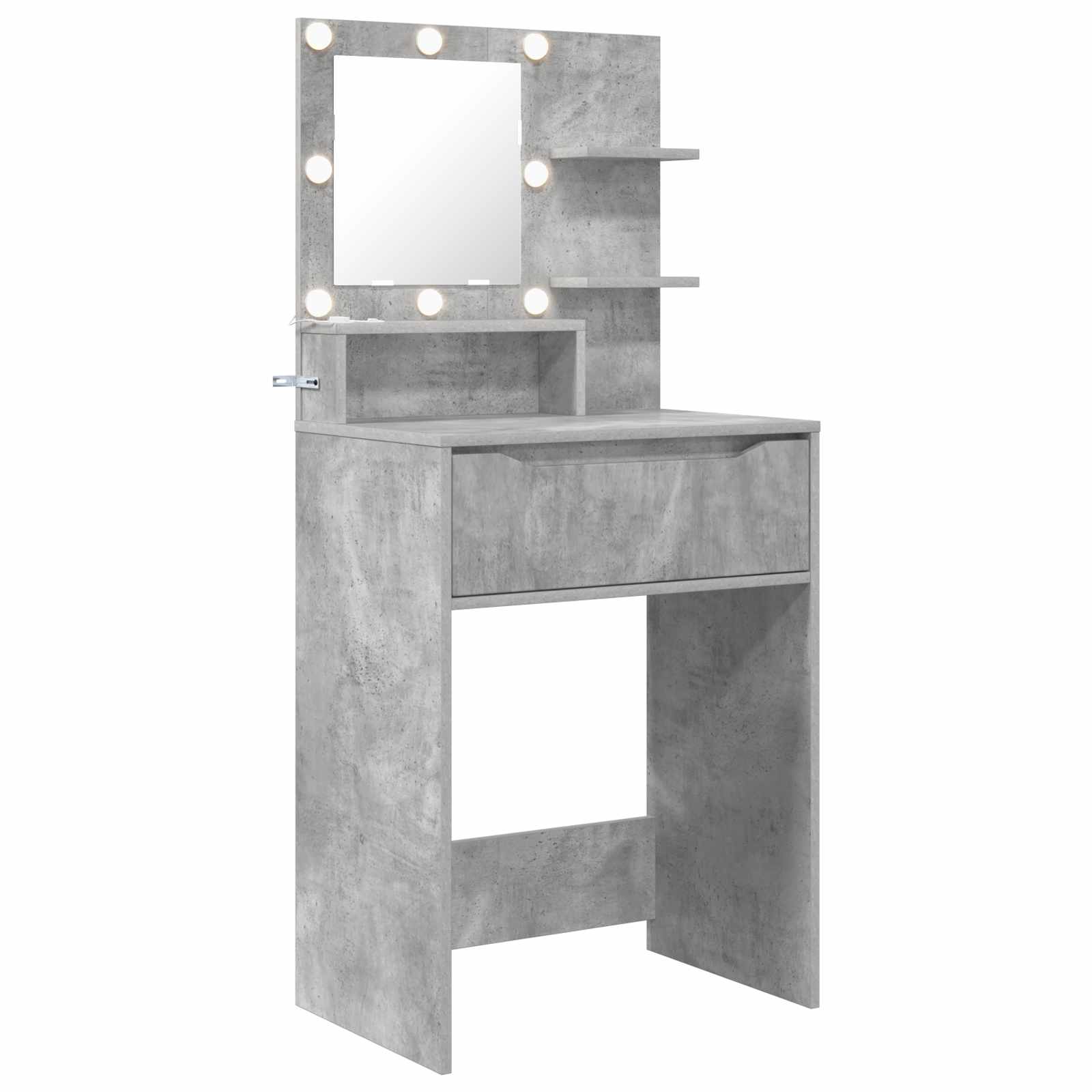 Miegamojo persirengimo stalai Betono pilka 80 x 39,6 x 135 cm