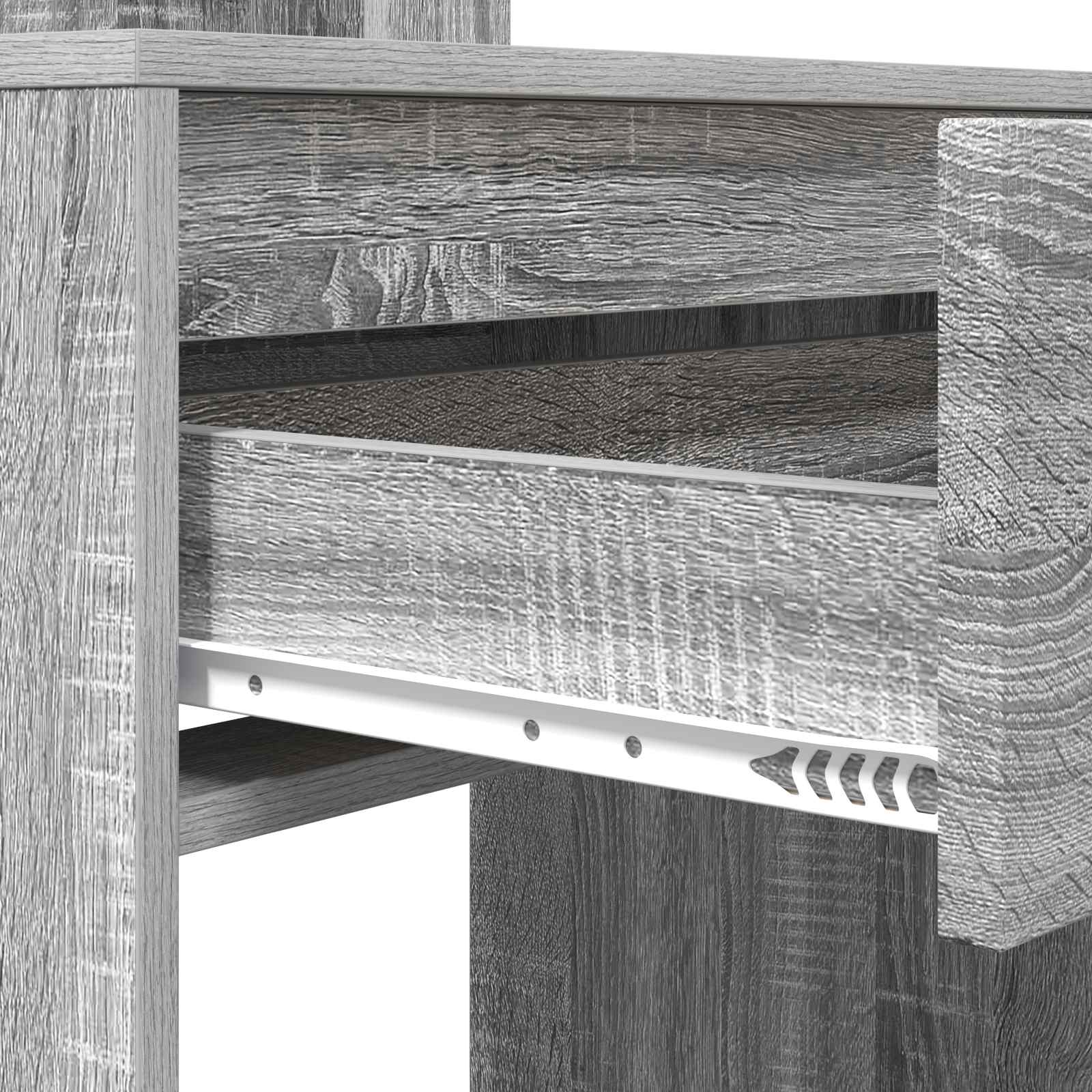 Miegamojo persirengimo stalai Pilkas Sonoma 80 x 39,6 x 135 cm
